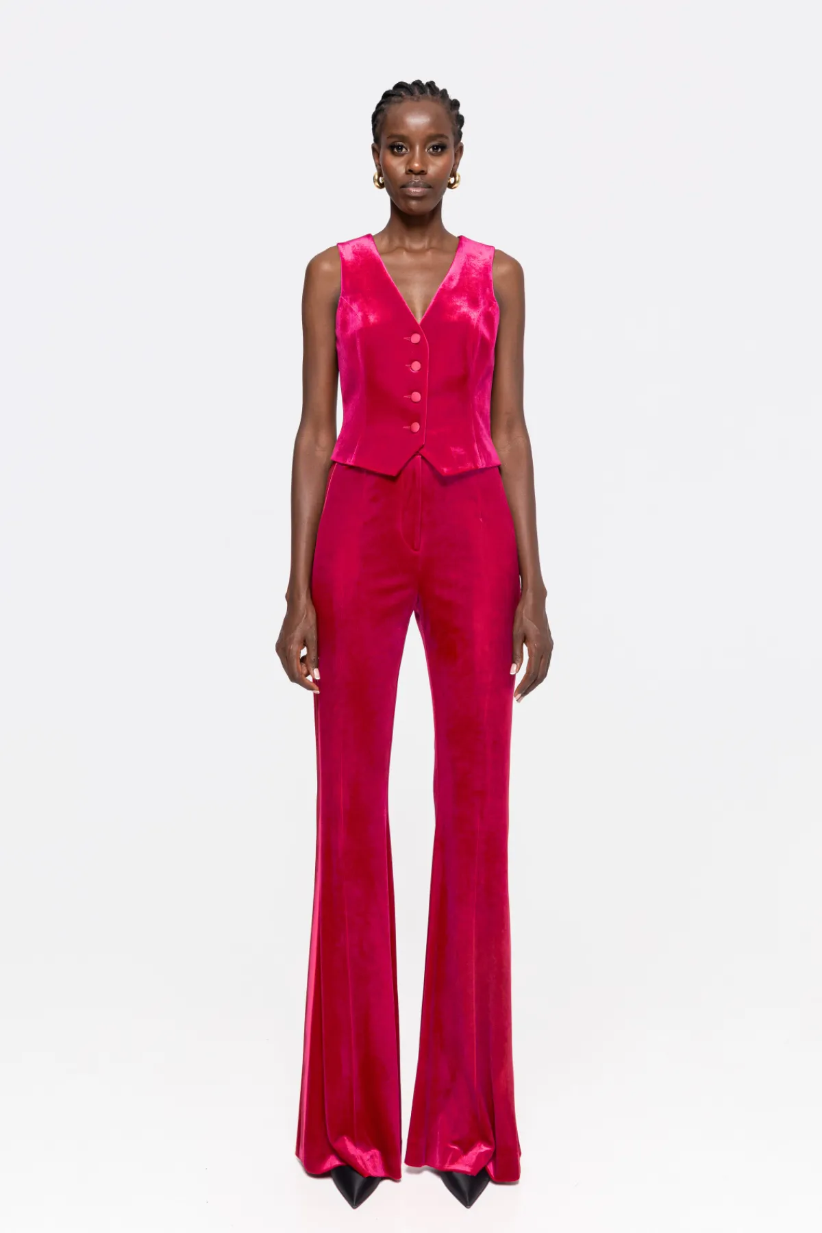 Fashion Flared velvet pants Pants