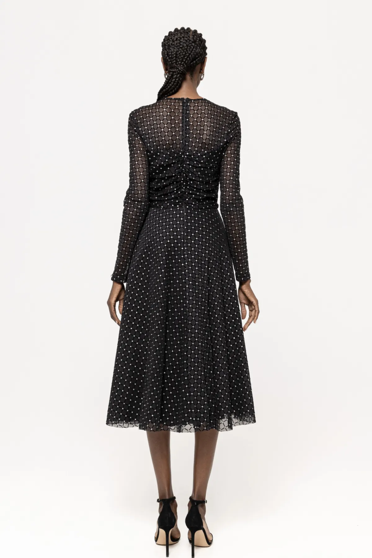 Discount Flock print midi dress Dresses