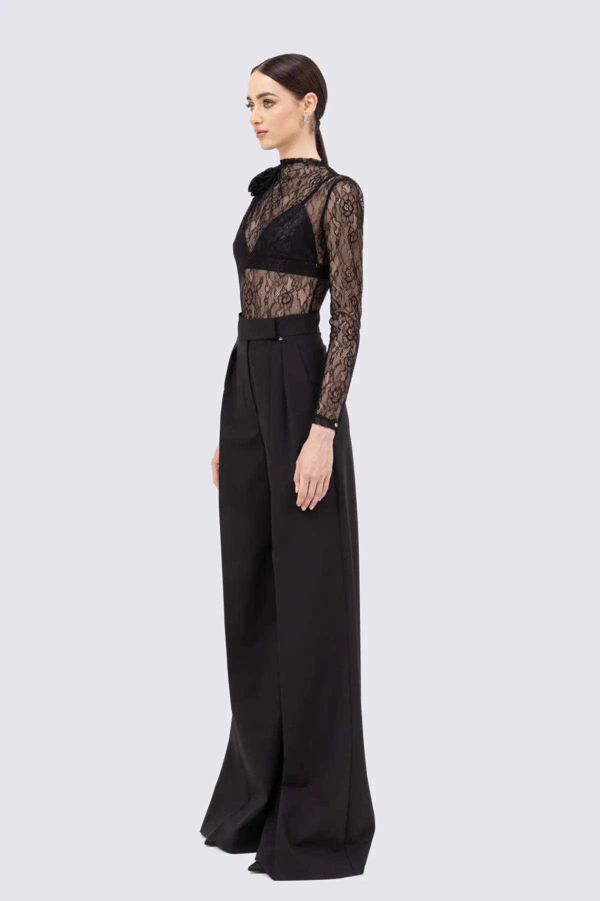 Cheap Floral-appliqué lace bodysuit Body