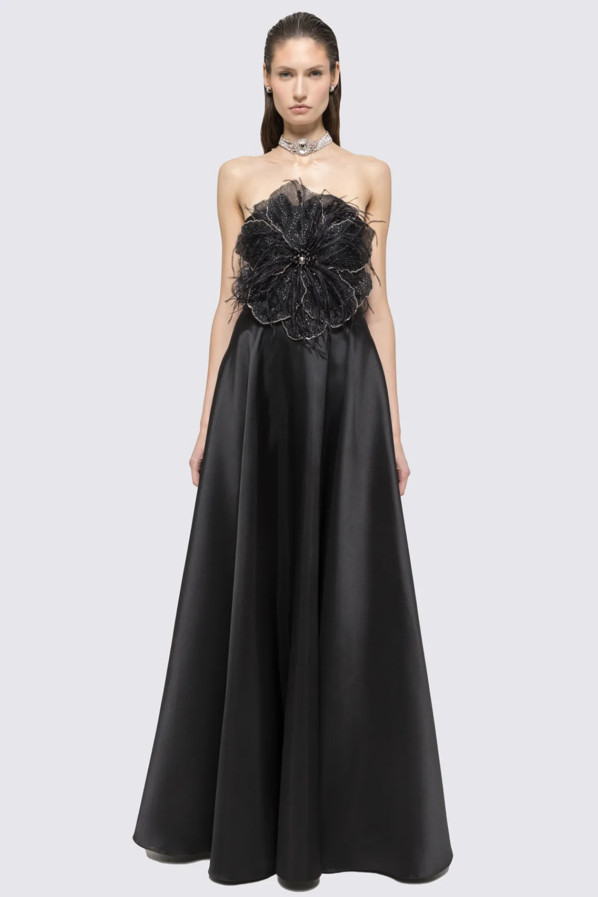 Outlet Floral-appliqué maxi dress Dresses