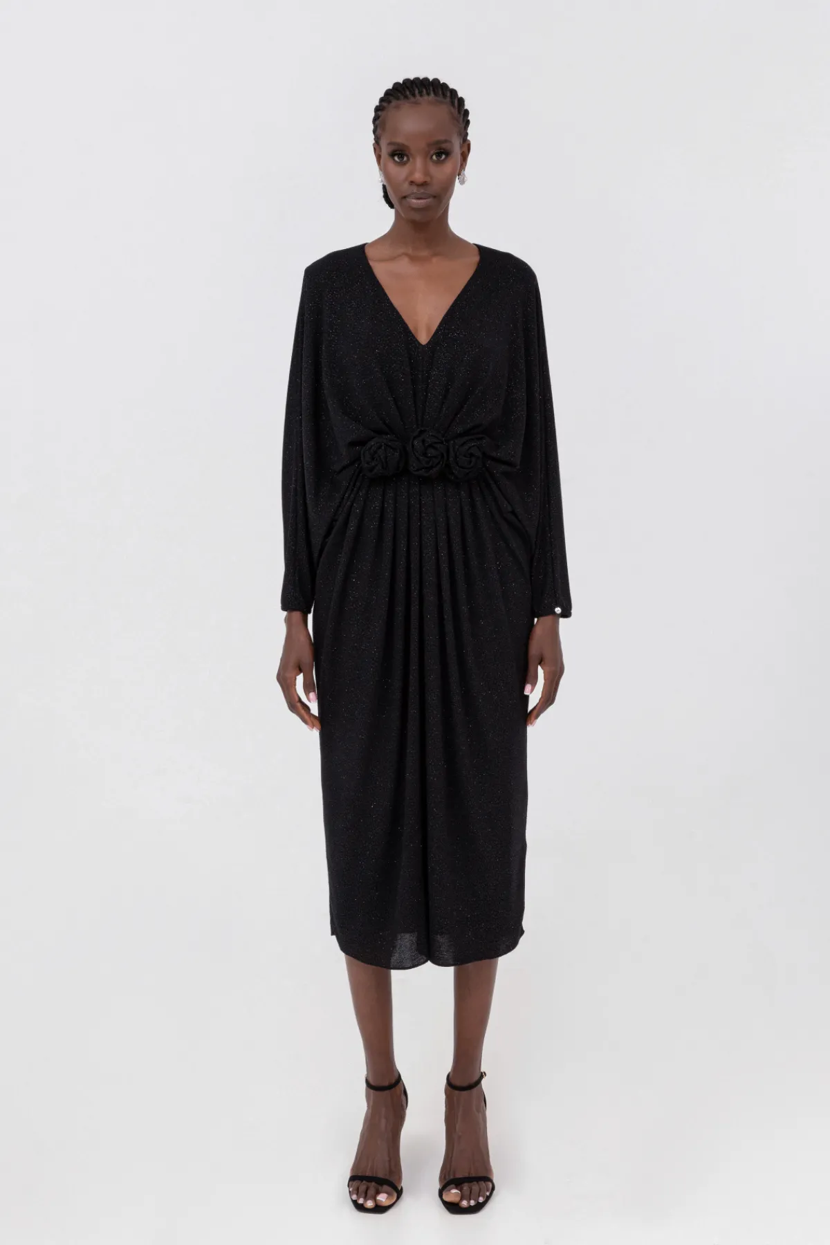 Hot Floral-appliqué midi dress Dresses