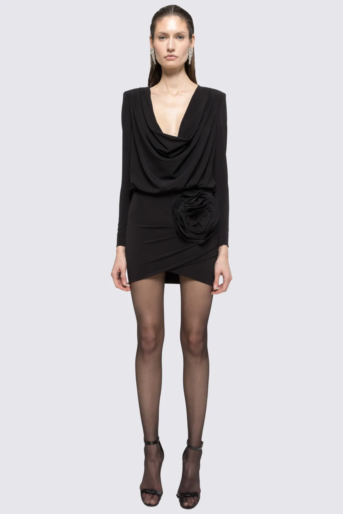 Online Floral-appliqué mini dress Dresses