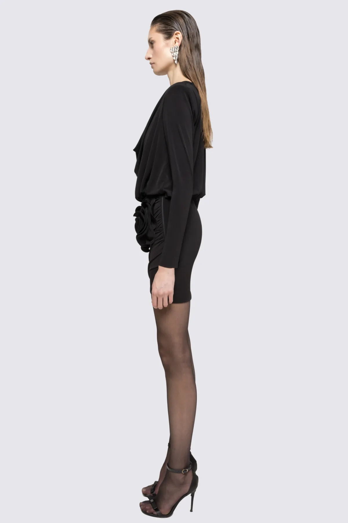Online Floral-appliqué mini dress Dresses