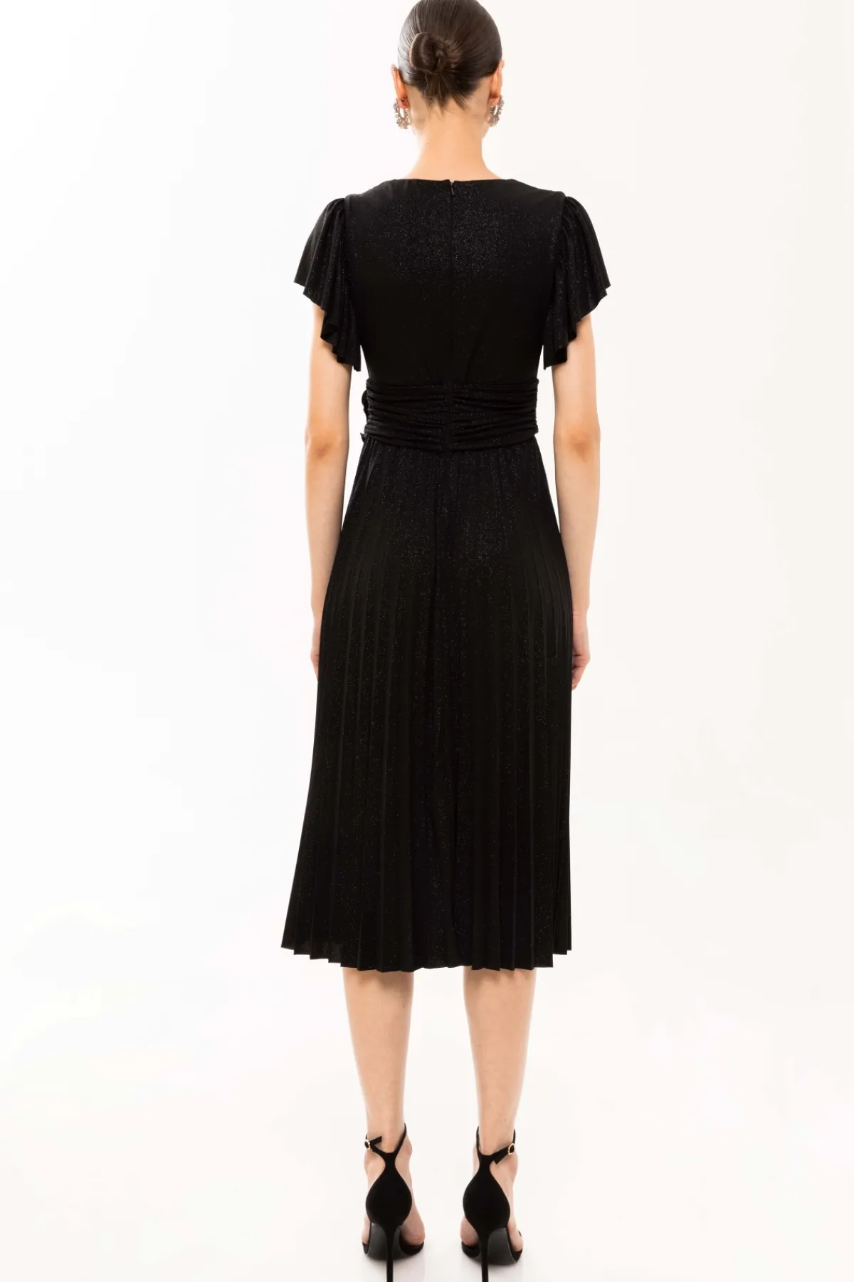 Best Sale Floral-appliqué pleated dress Dresses