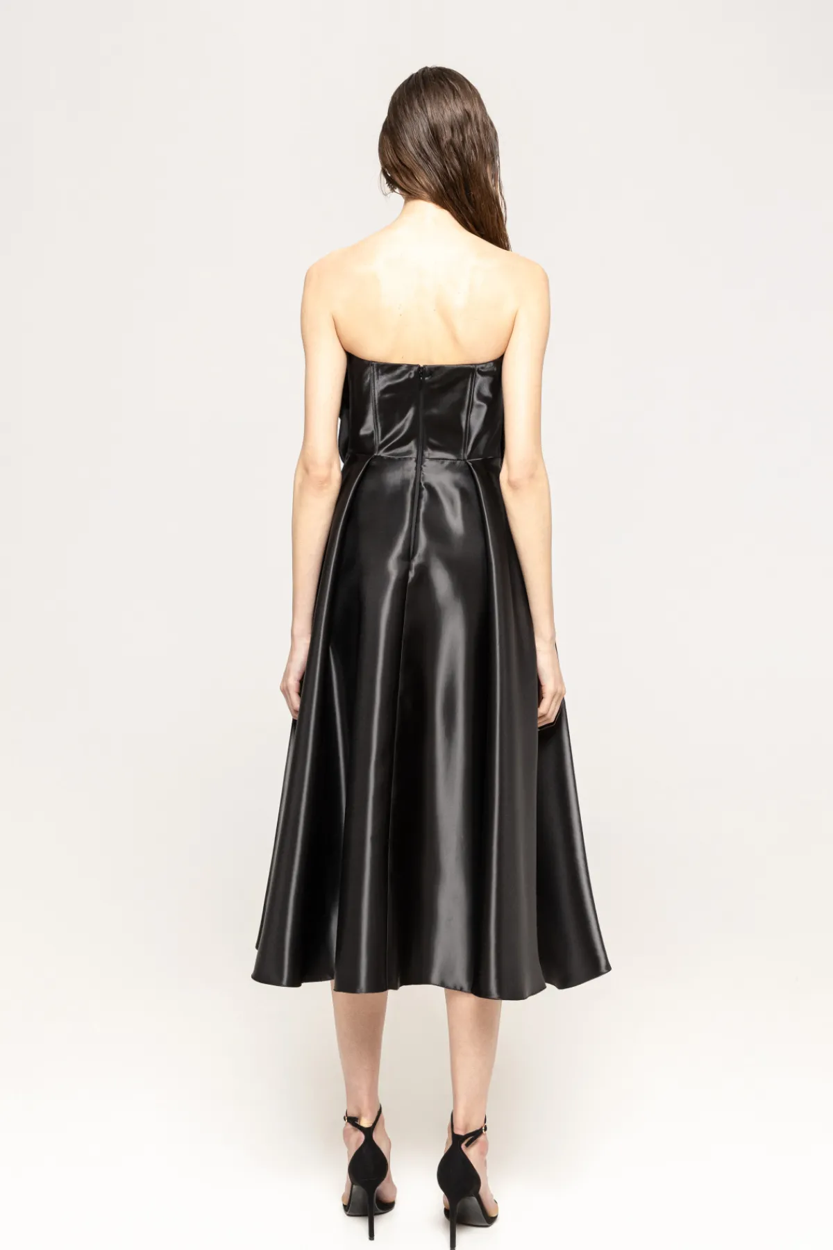 Cheap Floral-appliqué taffeta midi dress Dresses