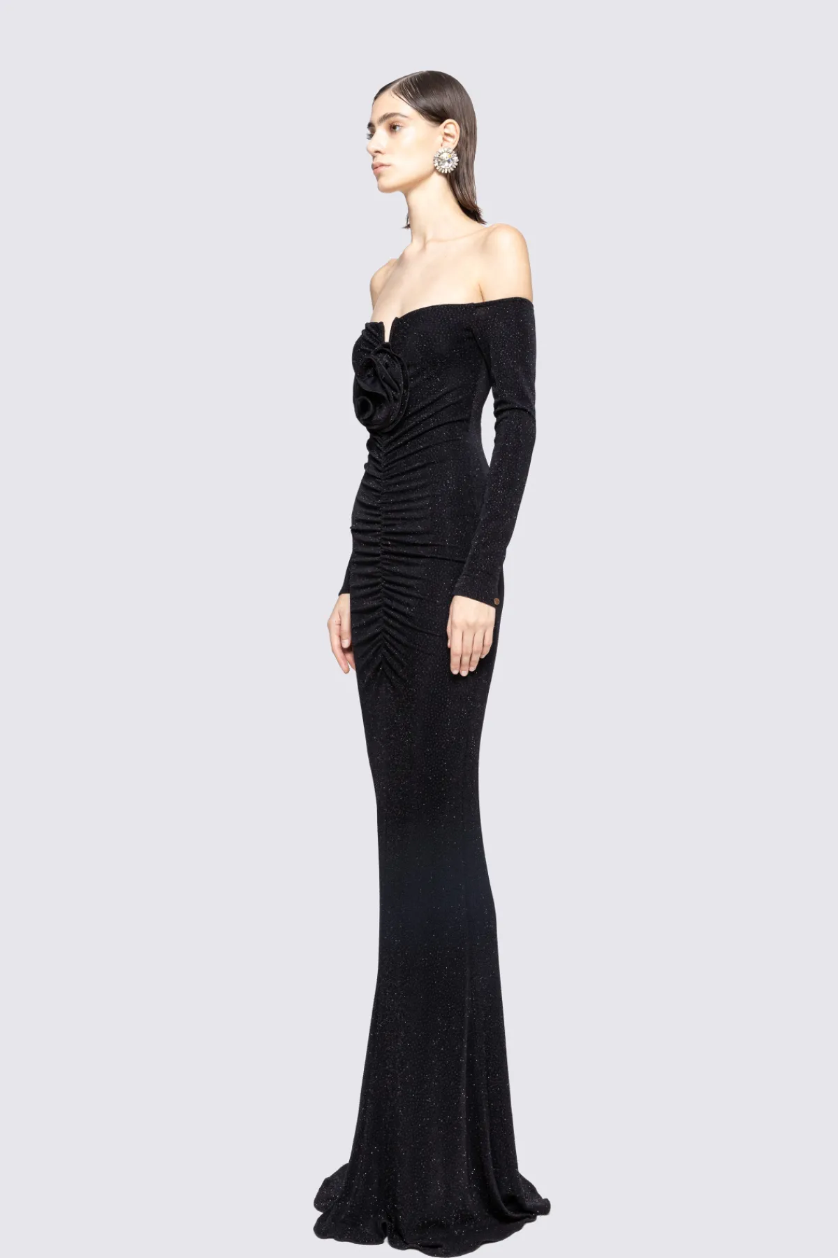 Hot Floral-detail ruched maxi dress Dresses