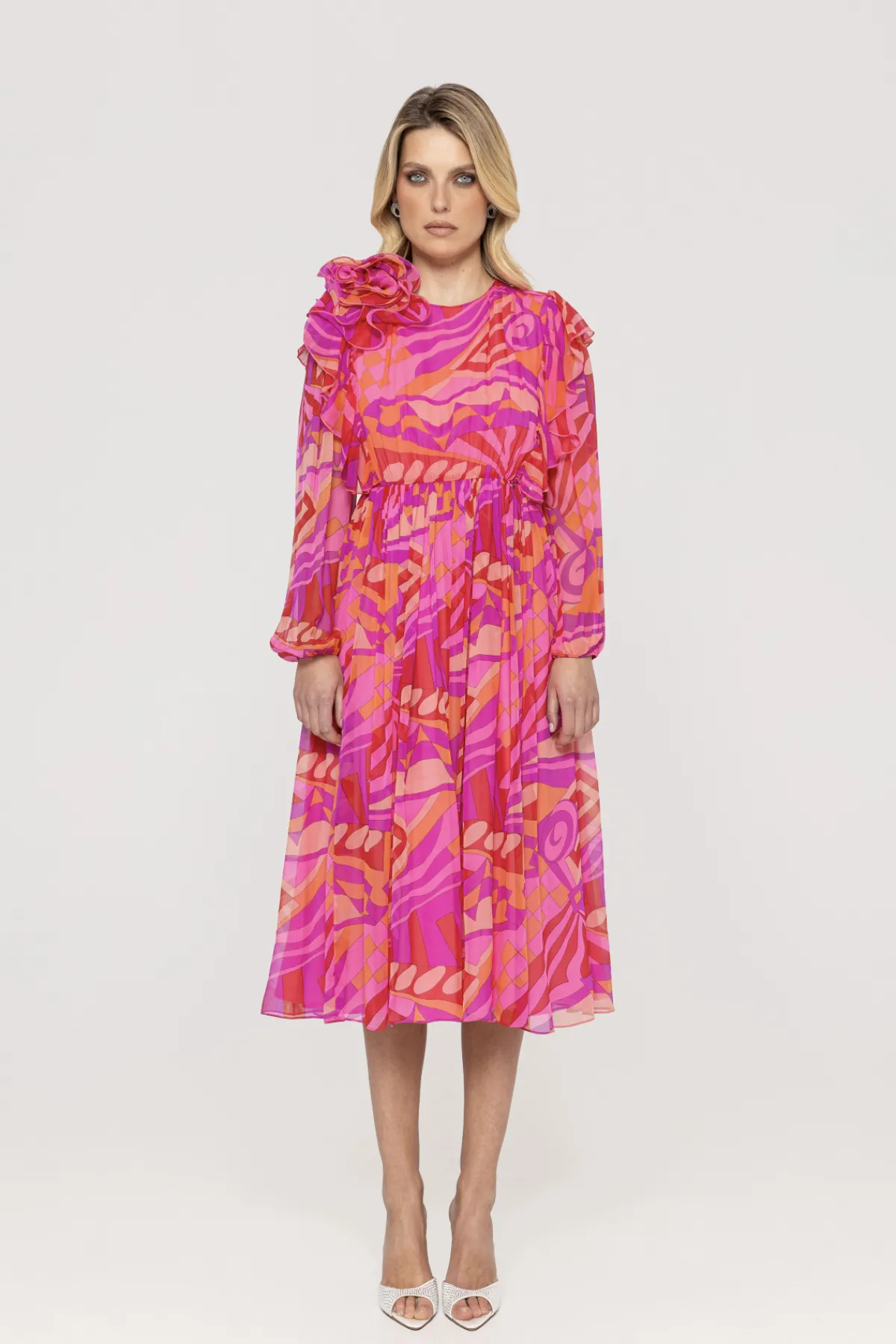 New Floral-detail silk dress Dresses