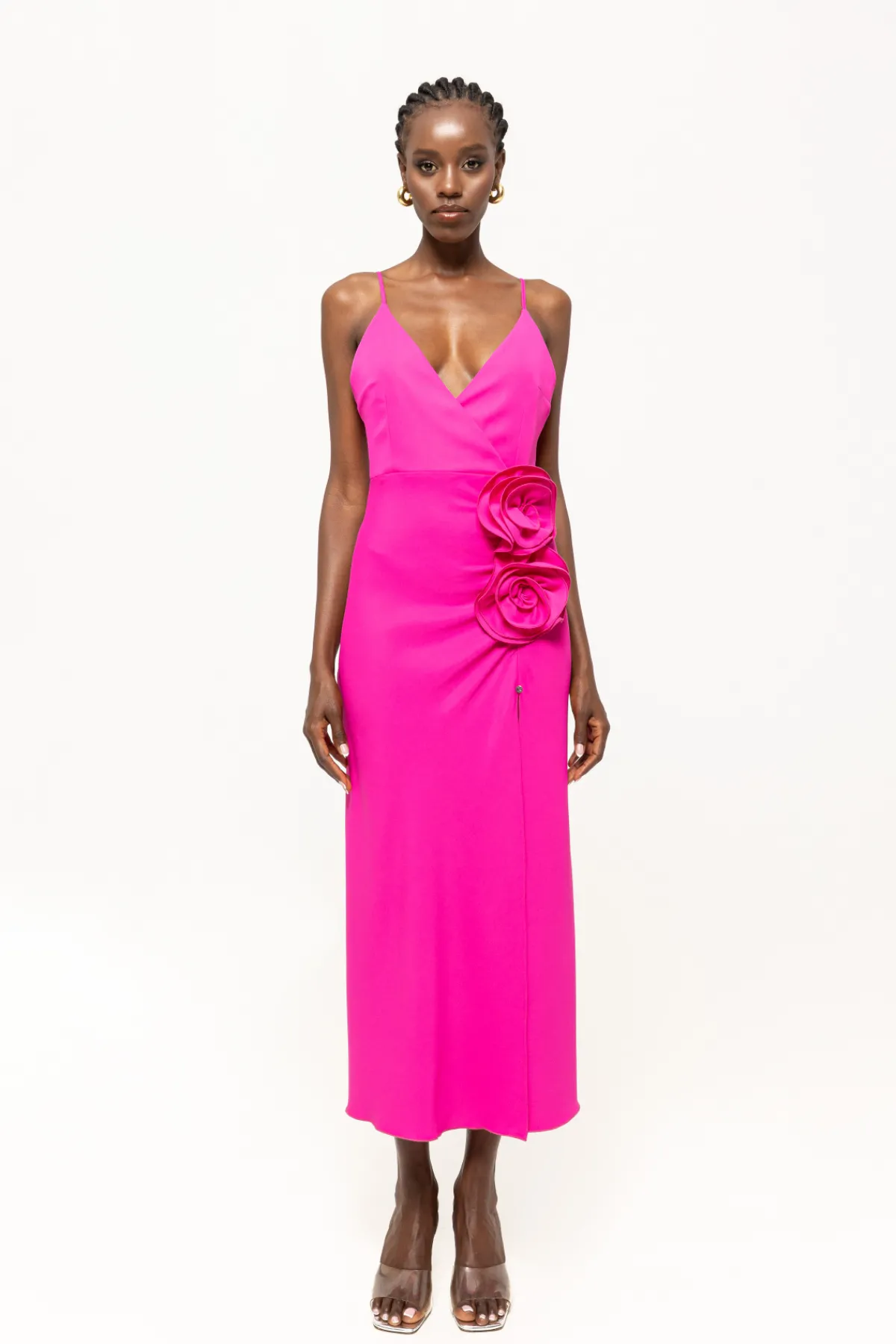 Cheap Floral-detailing midi dress Dresses