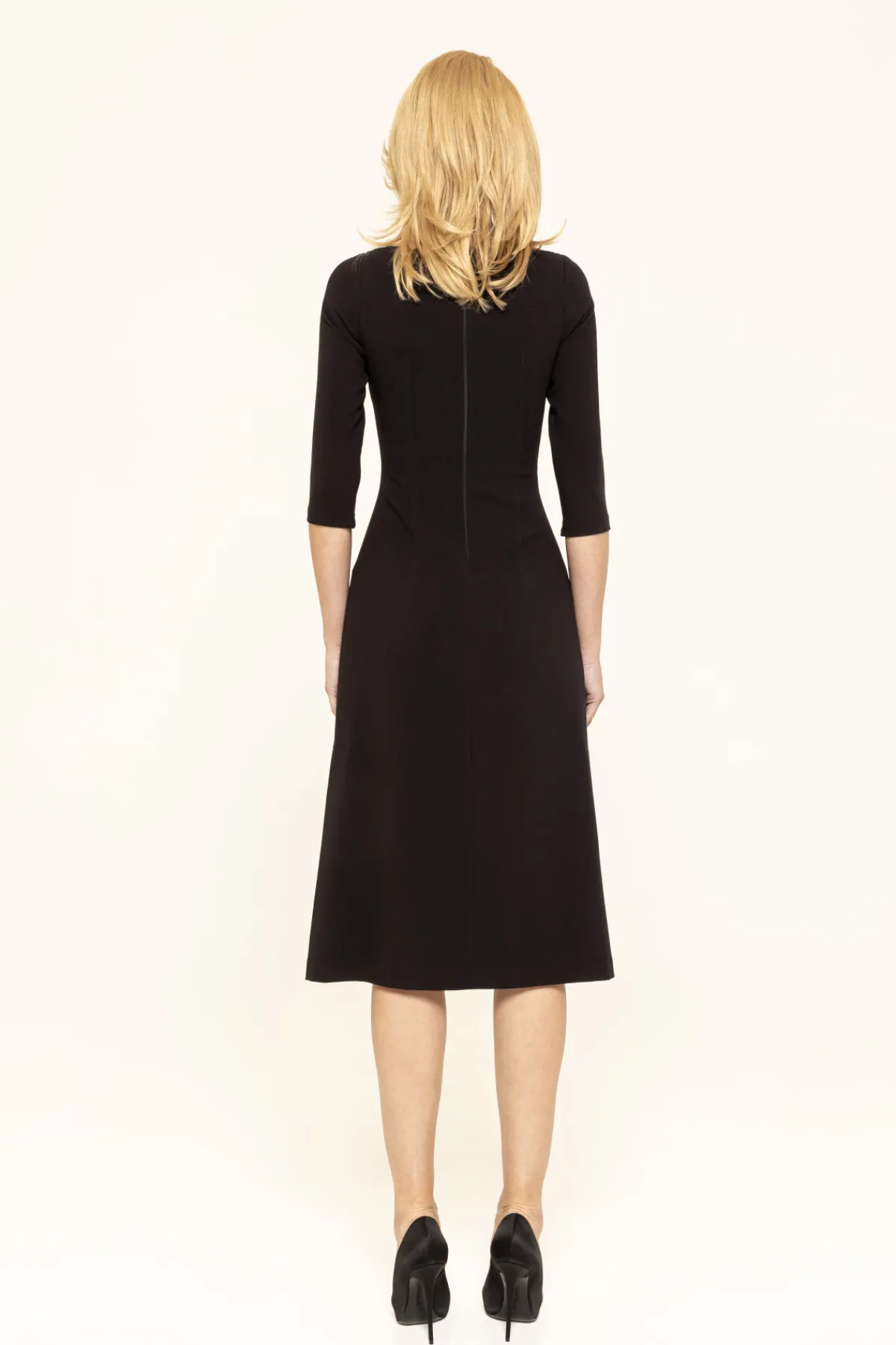 Shop Floral-detailing midi dress Dresses