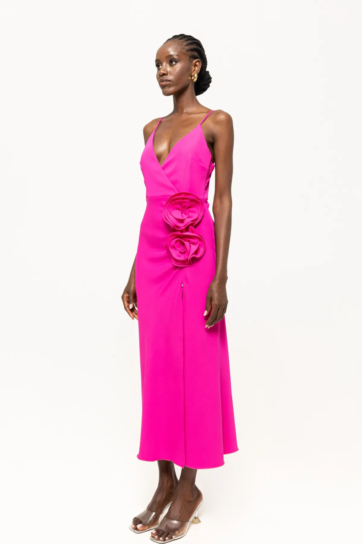 Cheap Floral-detailing midi dress Dresses