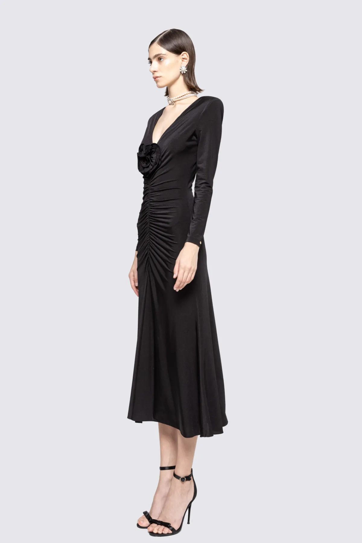 Outlet Floral-detailing midi dress Dresses