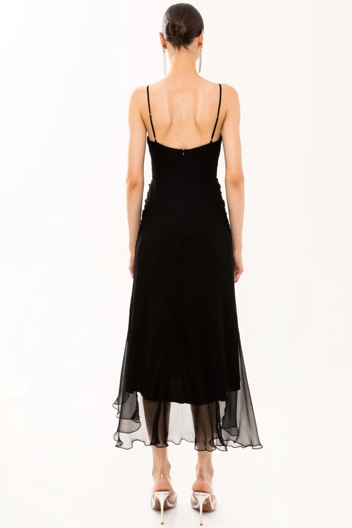 Cheap Floral-detailing silk dress Dresses
