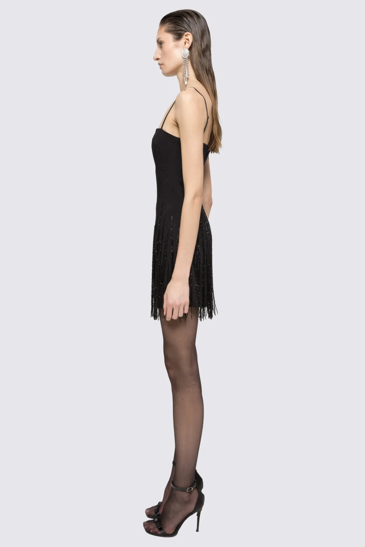 Cheap Fringe-detail mini dress Dresses