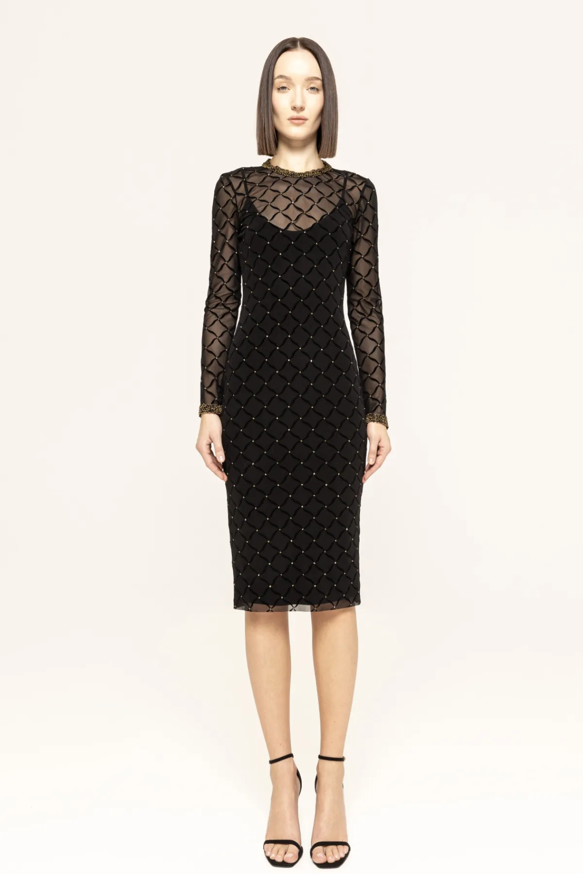 Outlet Glitter detail tulle dress Dresses