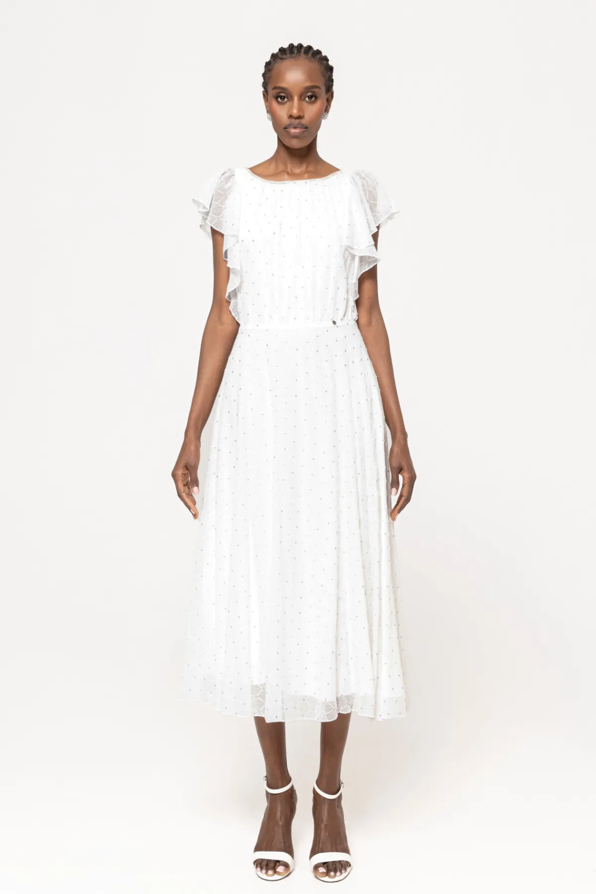 Cheap Glitter polka-dot veil dress Dresses