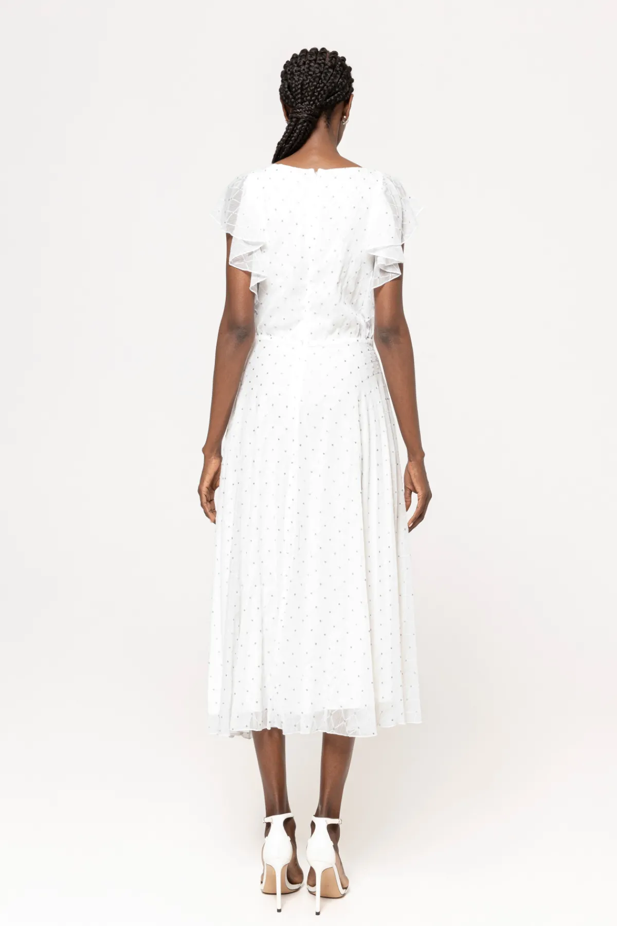 Cheap Glitter polka-dot veil dress Dresses