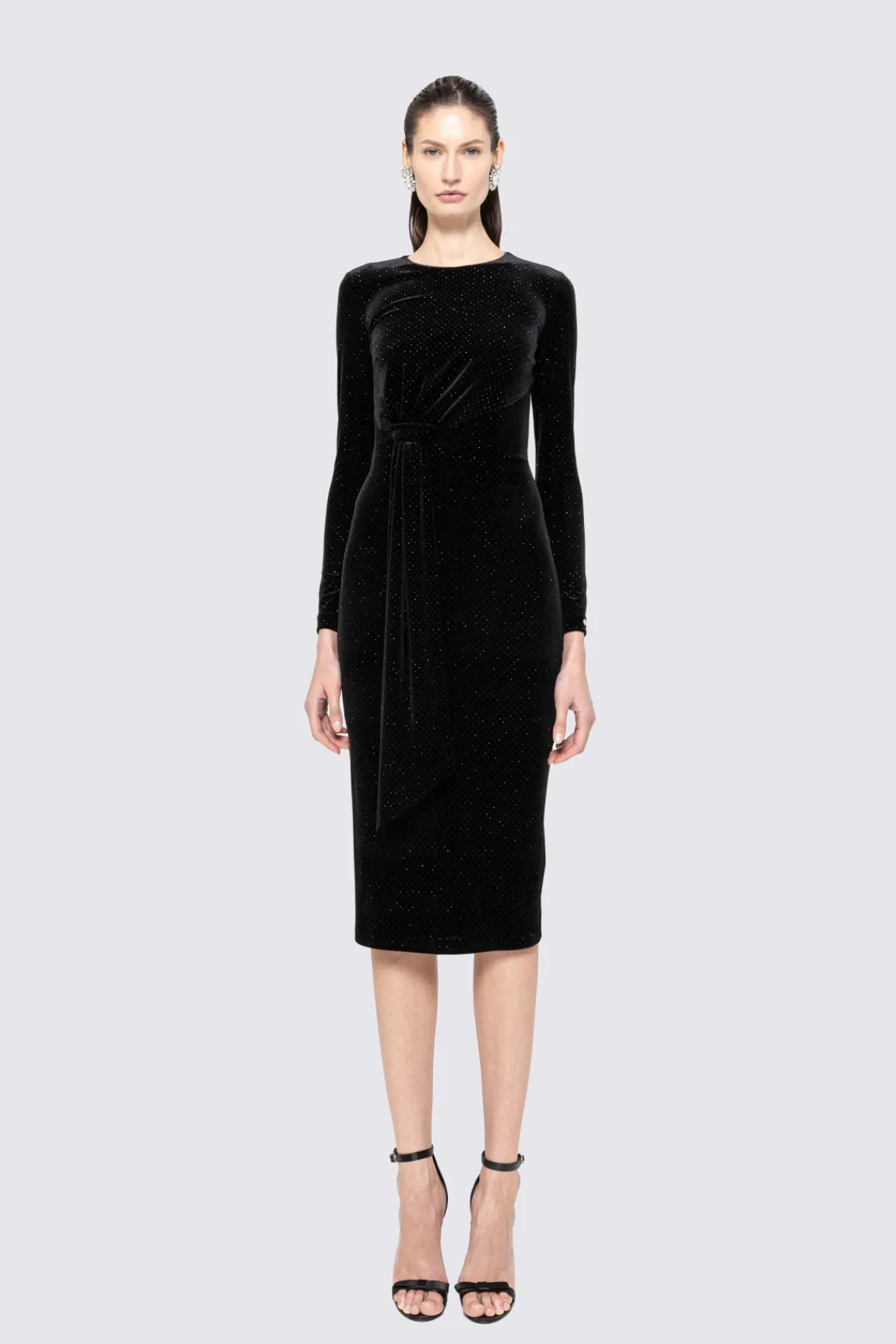 New Glitter velvet midi dress Dresses