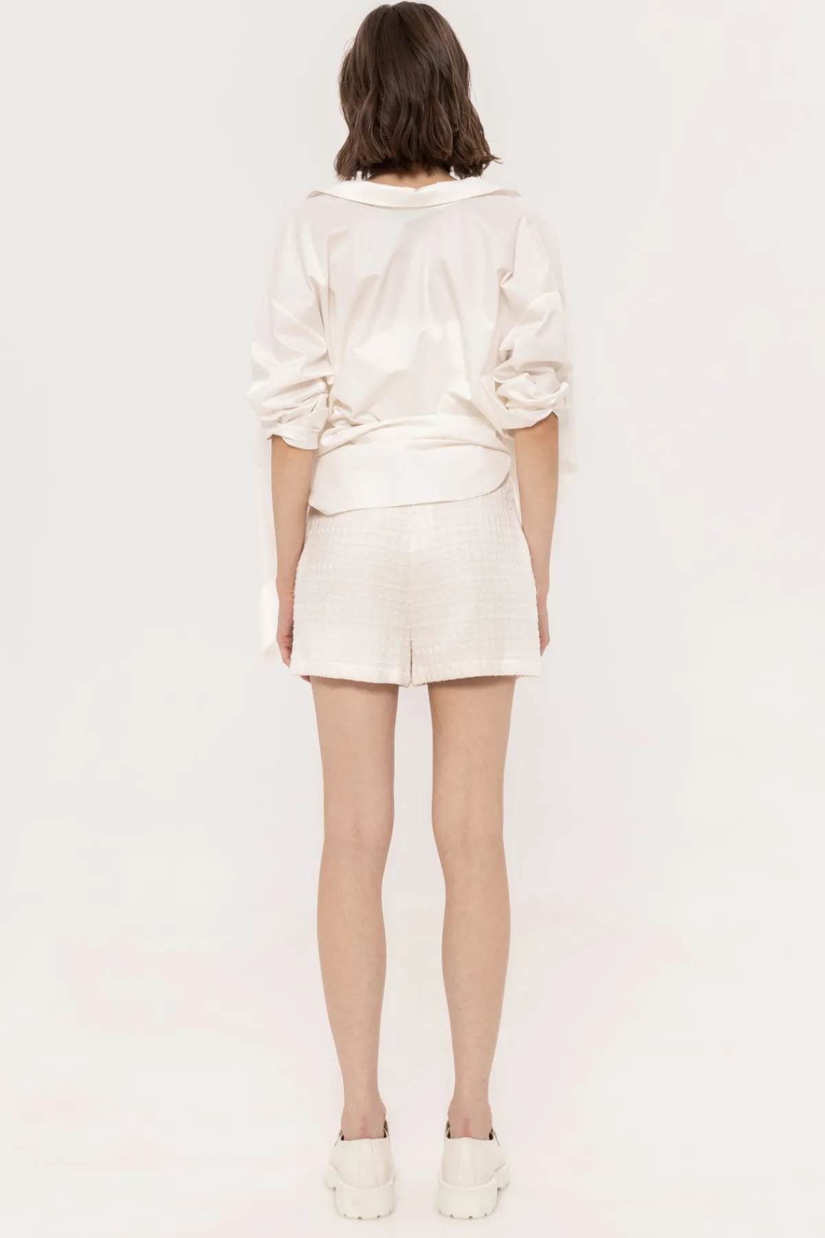 Best High waisted bouclé shorts Pants