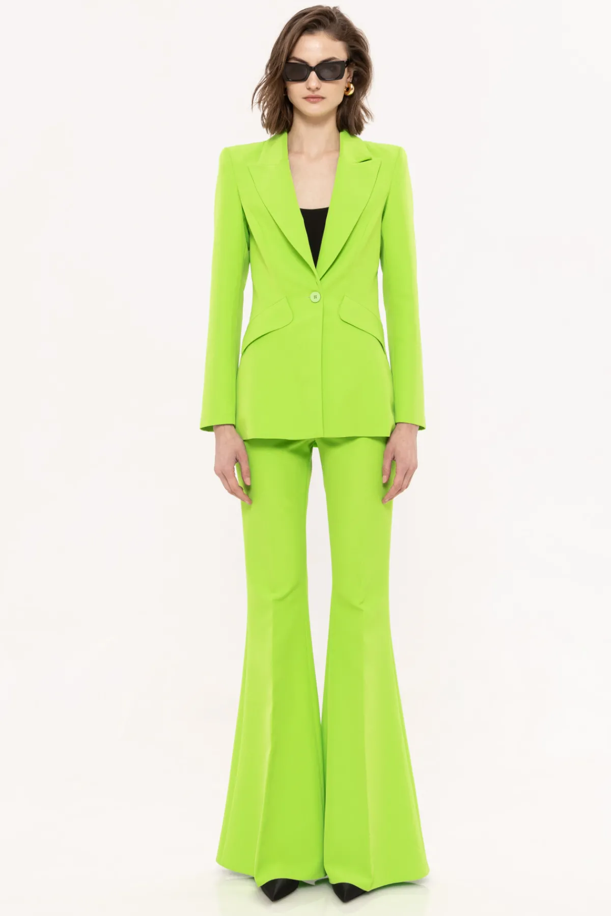 Shop High waisted flare pants Pants