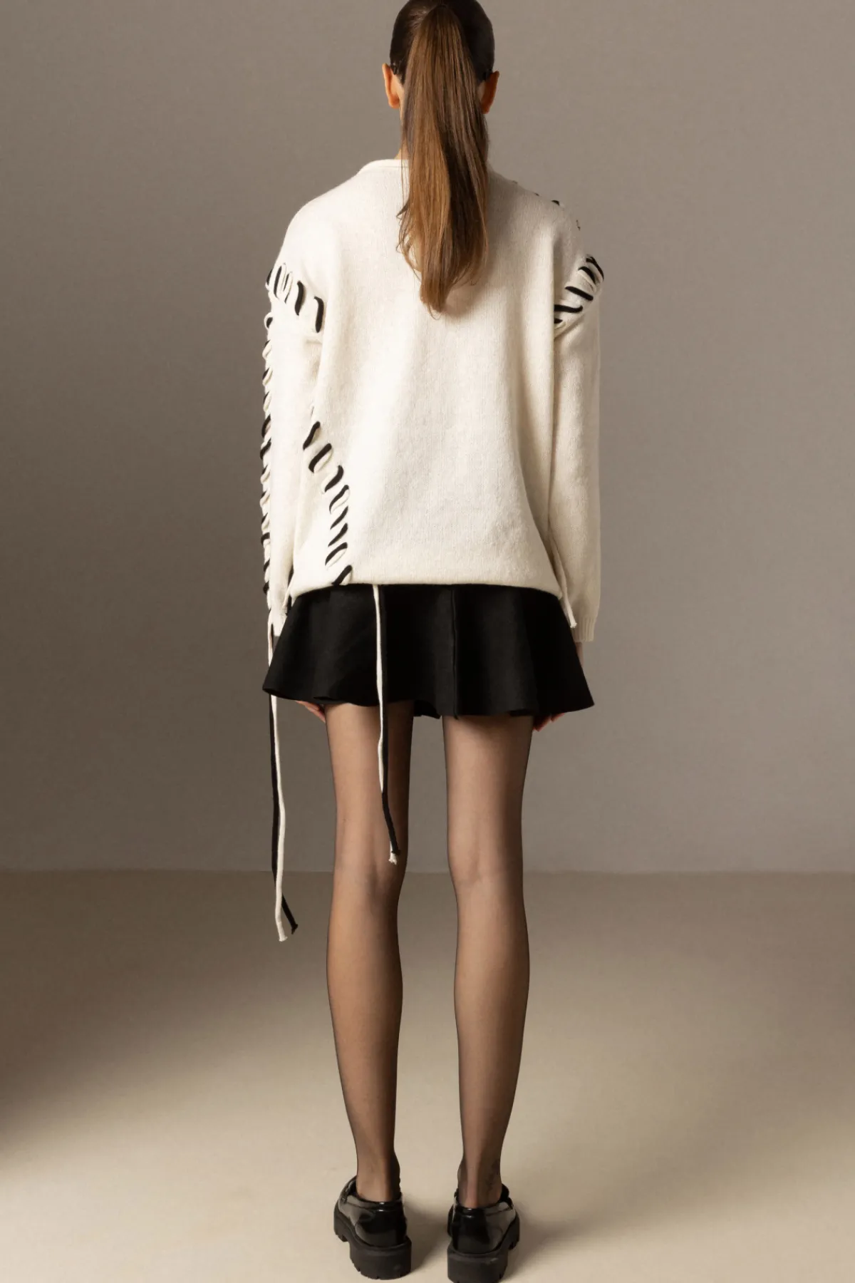 Flash Sale High waisted knitted skirt Knitwear
