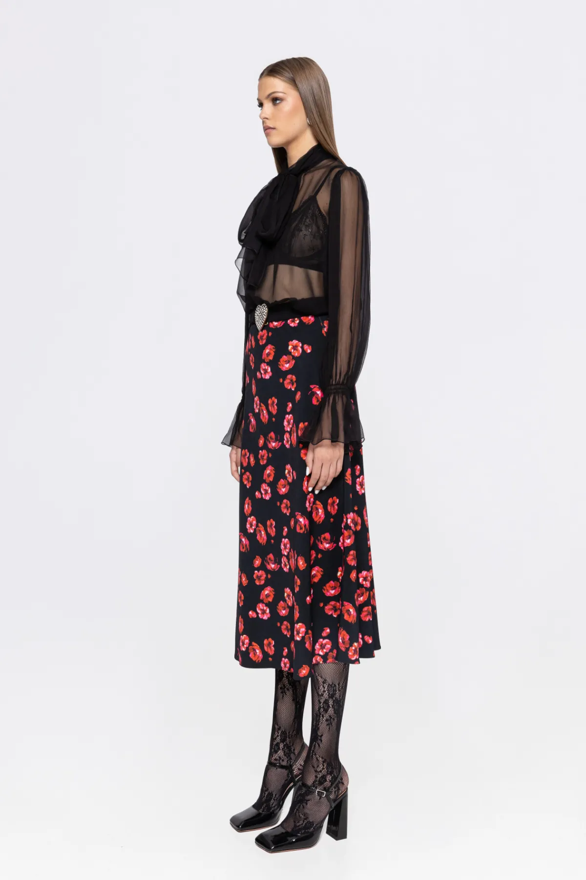 Clearance High waisted midi skirt Skirts