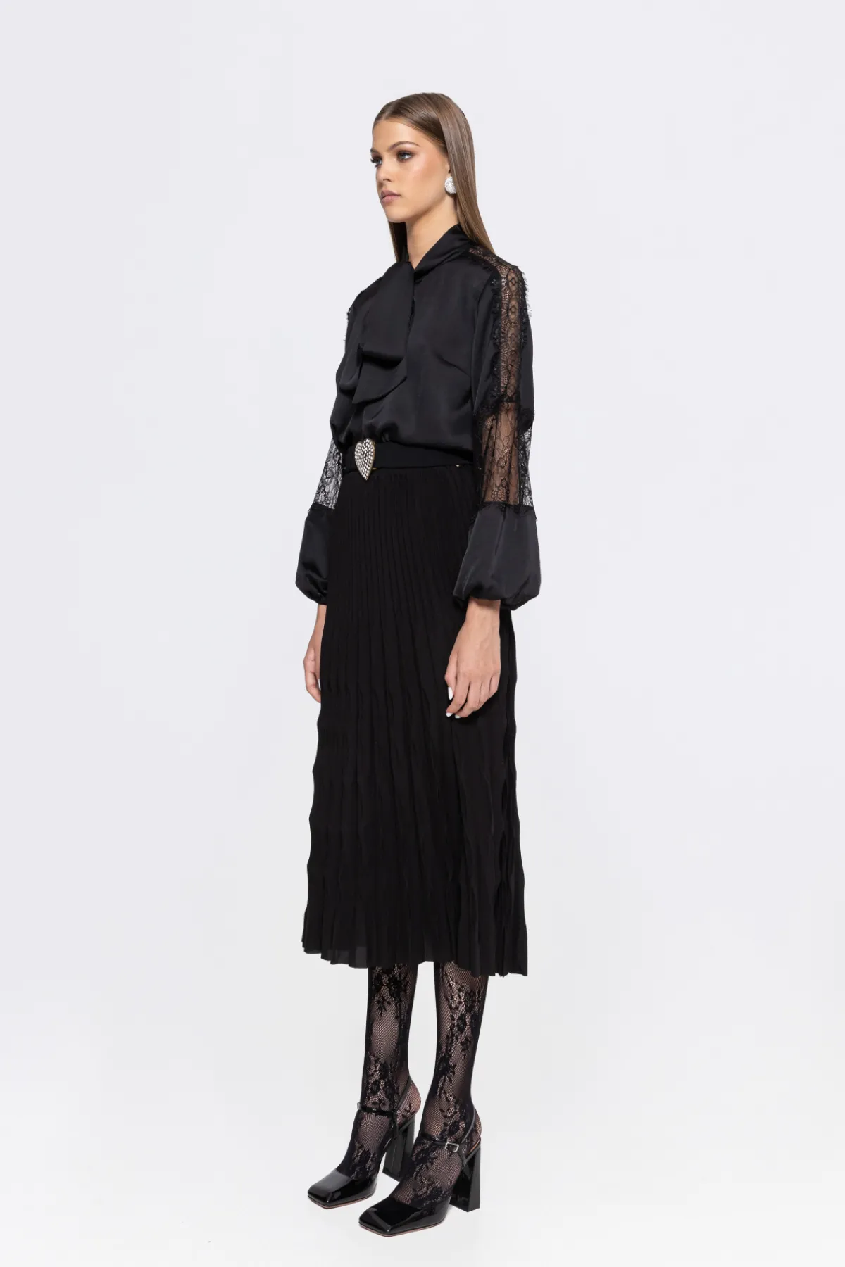 Discount High waisted pleated skirt Skirts