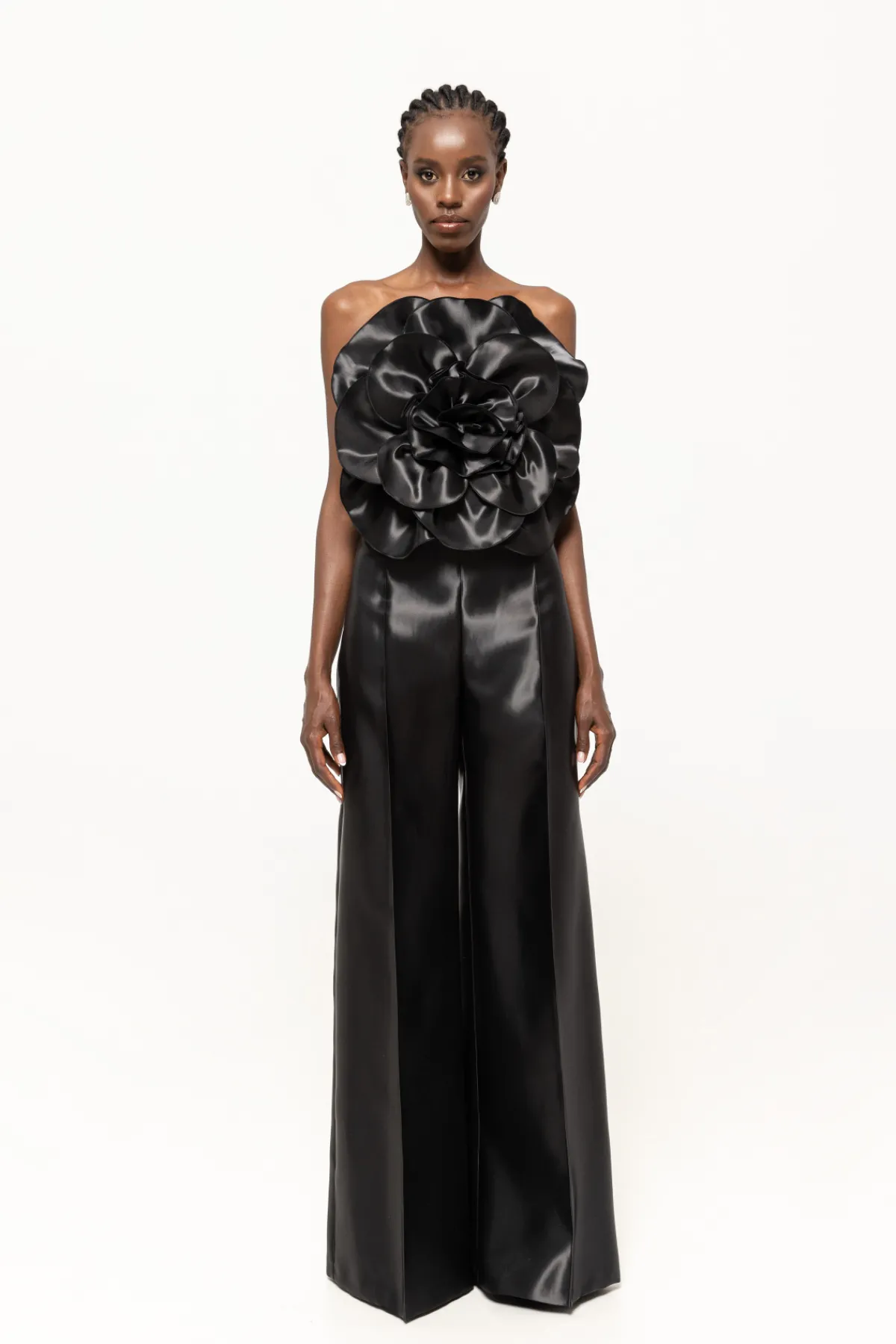 Shop High waisted taffeta pants Pants