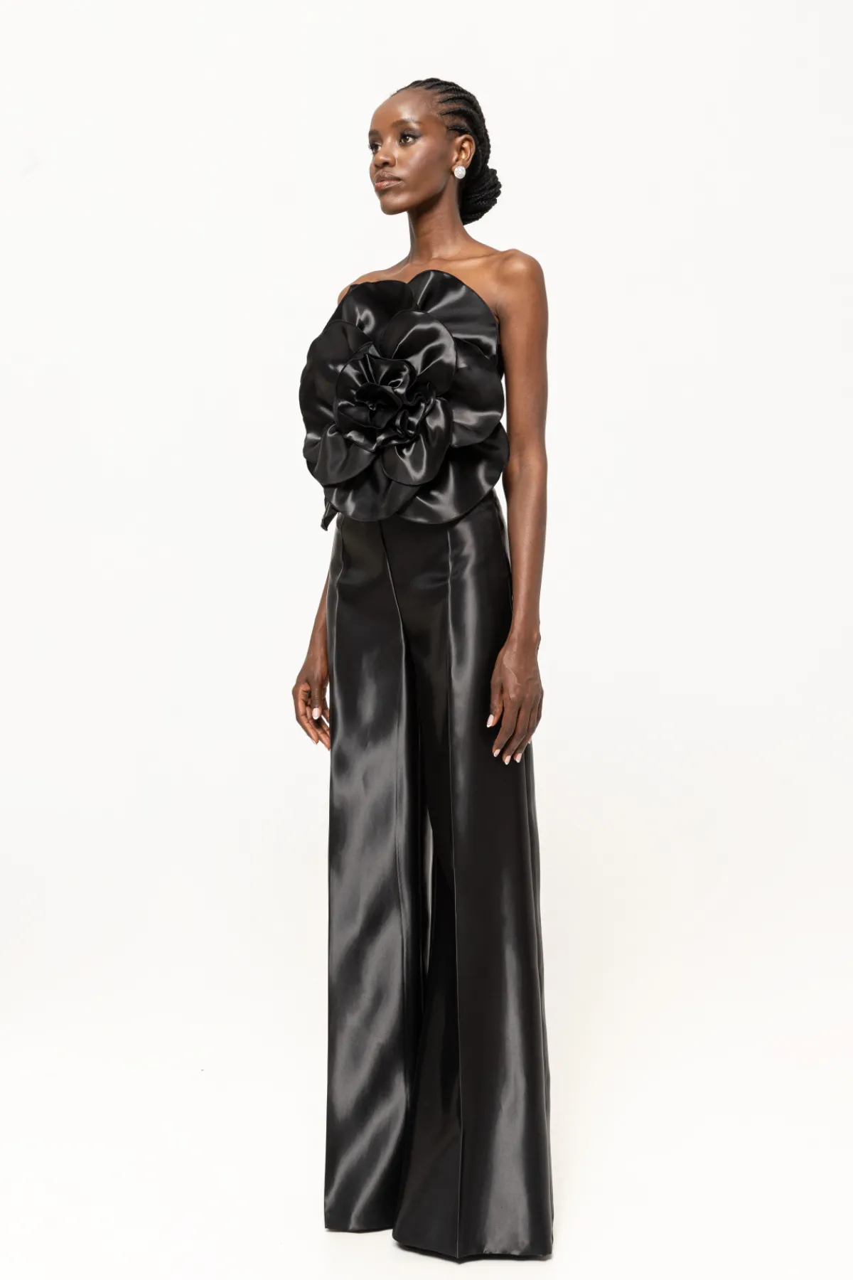 Shop High waisted taffeta pants Pants