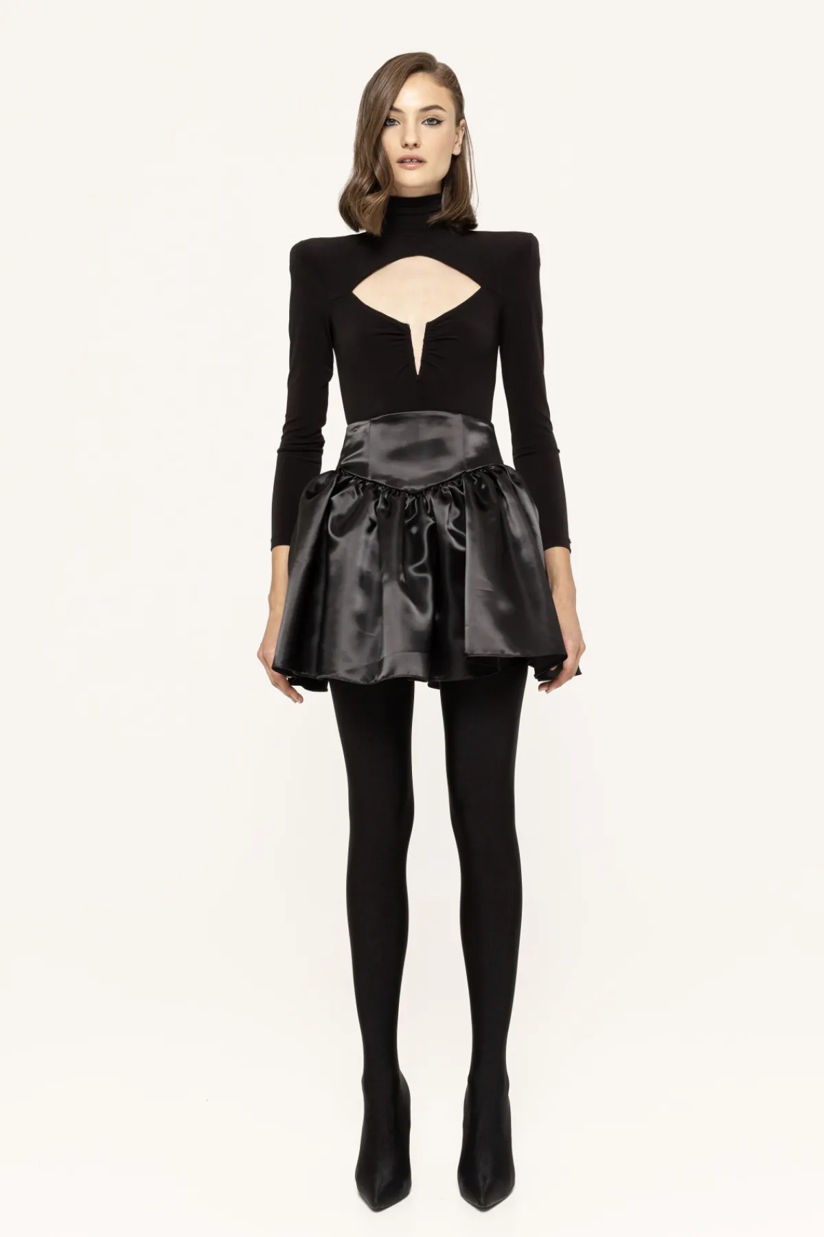 Sale High waisted taffeta skirt Skirts