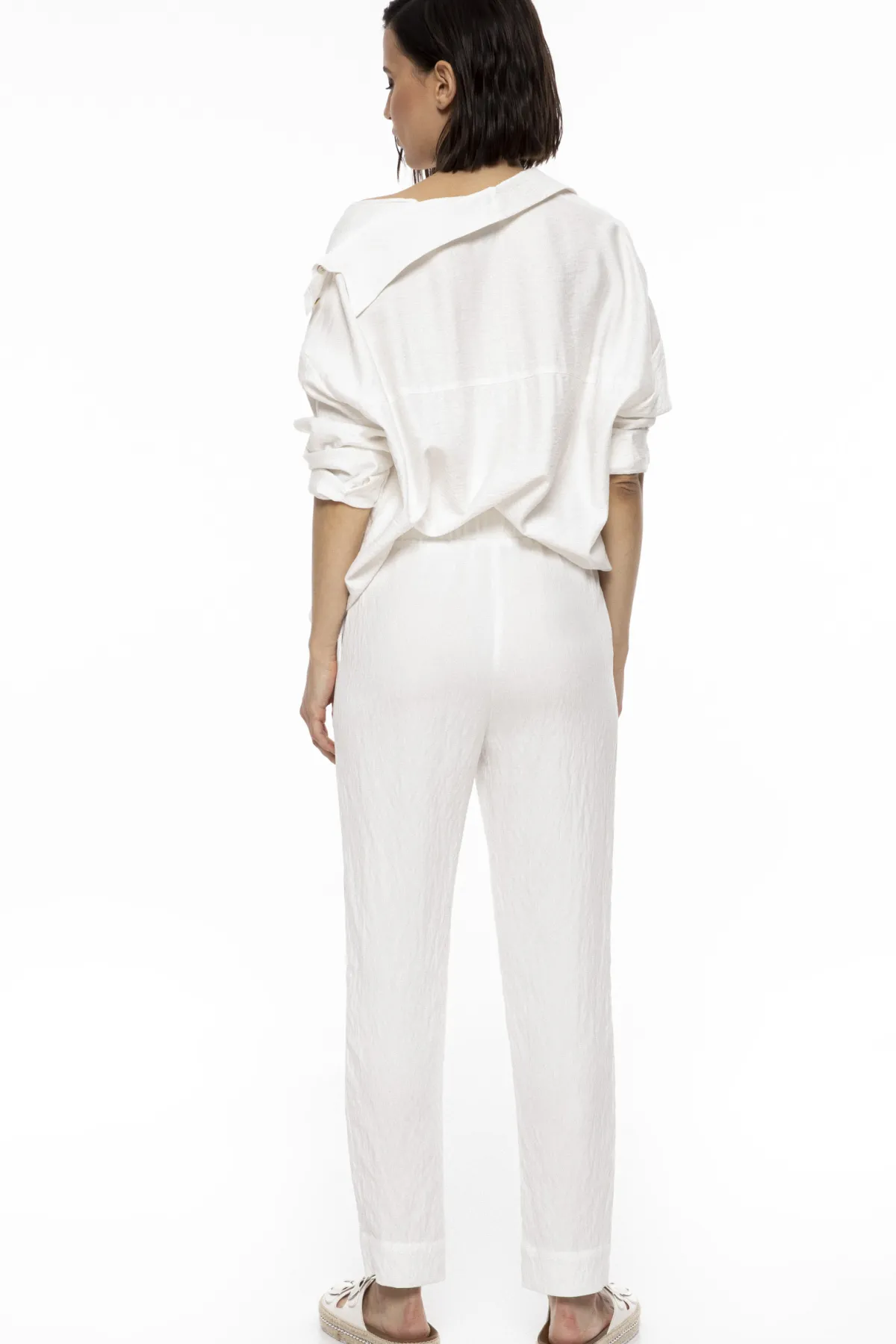 Sale High waisted viscose pants Pants