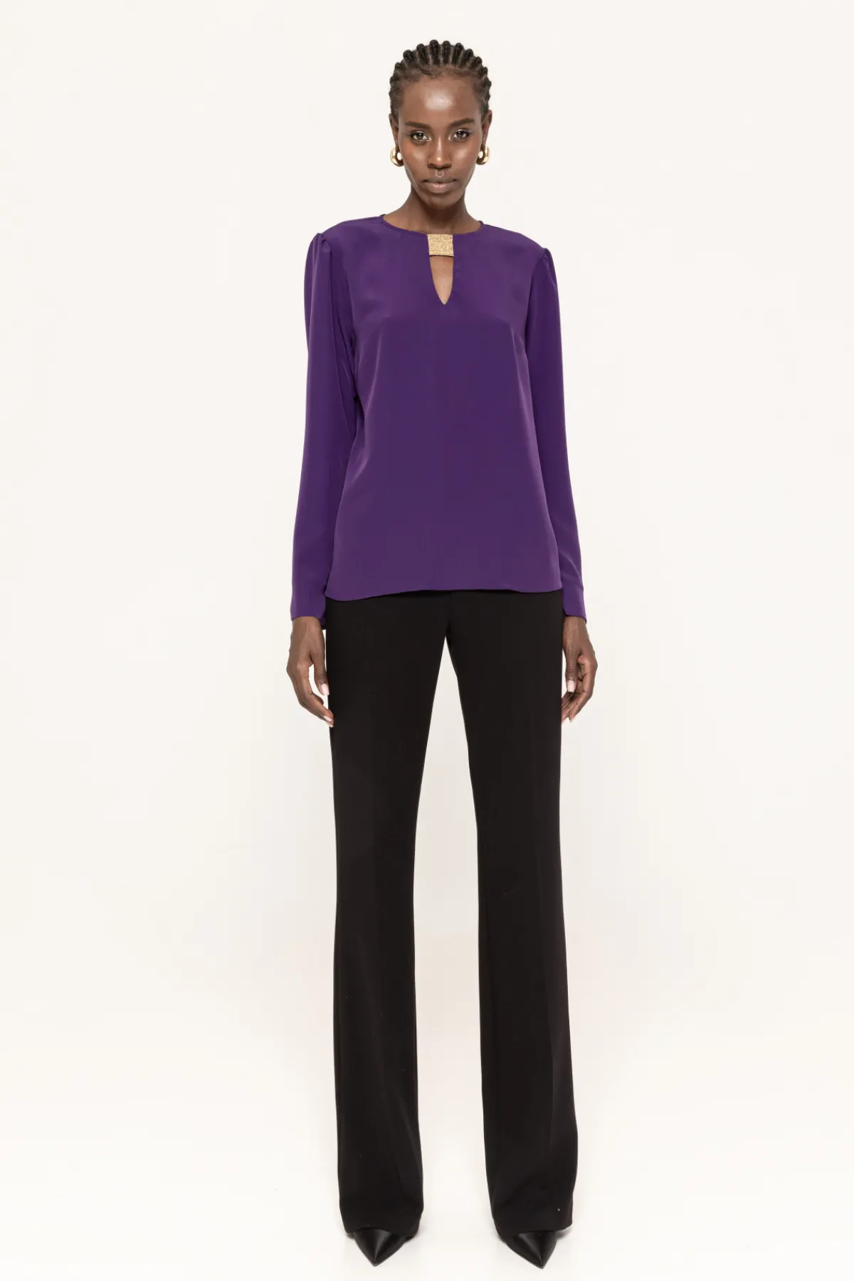 Fashion High-rise straight pants Pants