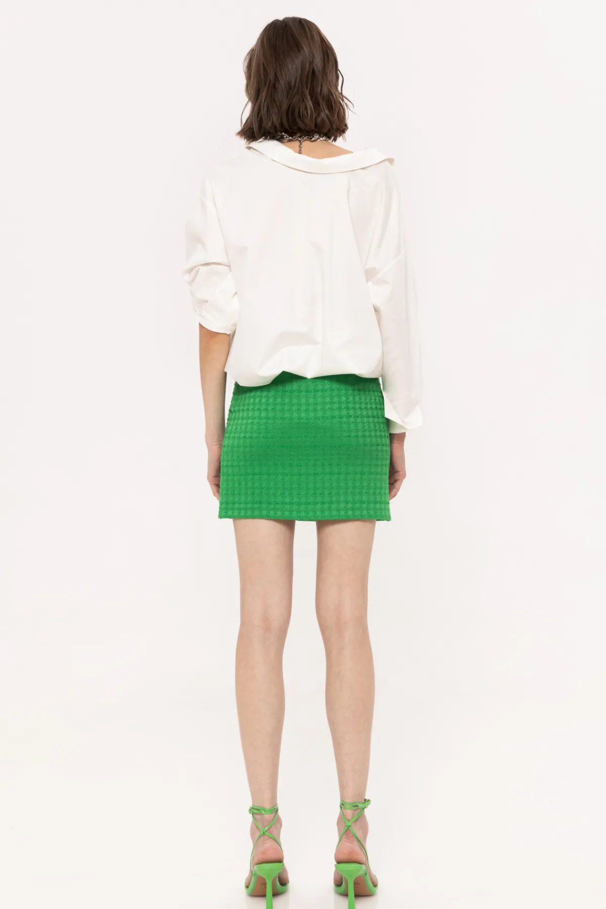 Outlet High-waisted bouclé skirt Skirts