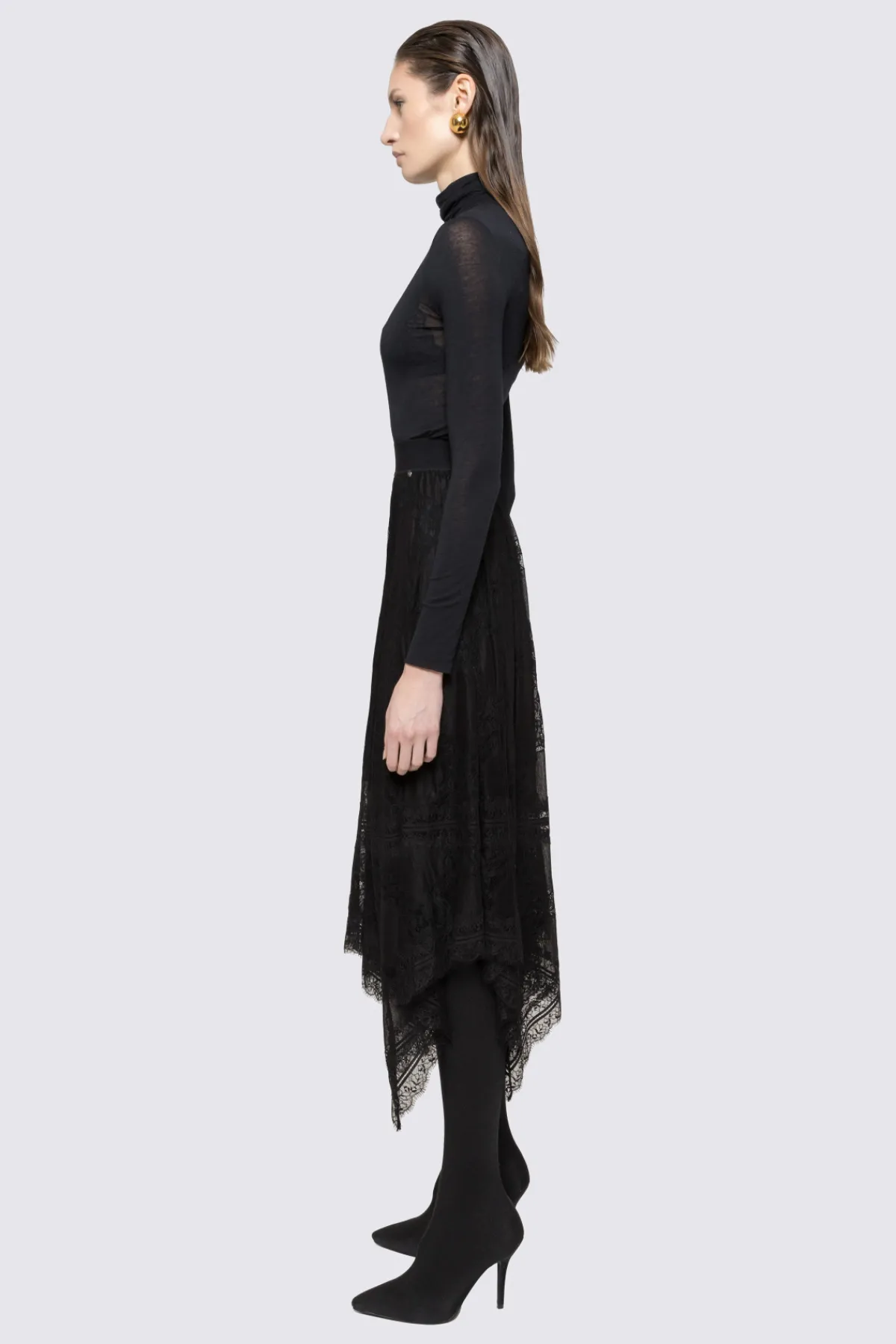 Cheap High-waisted lace skirt Skirts