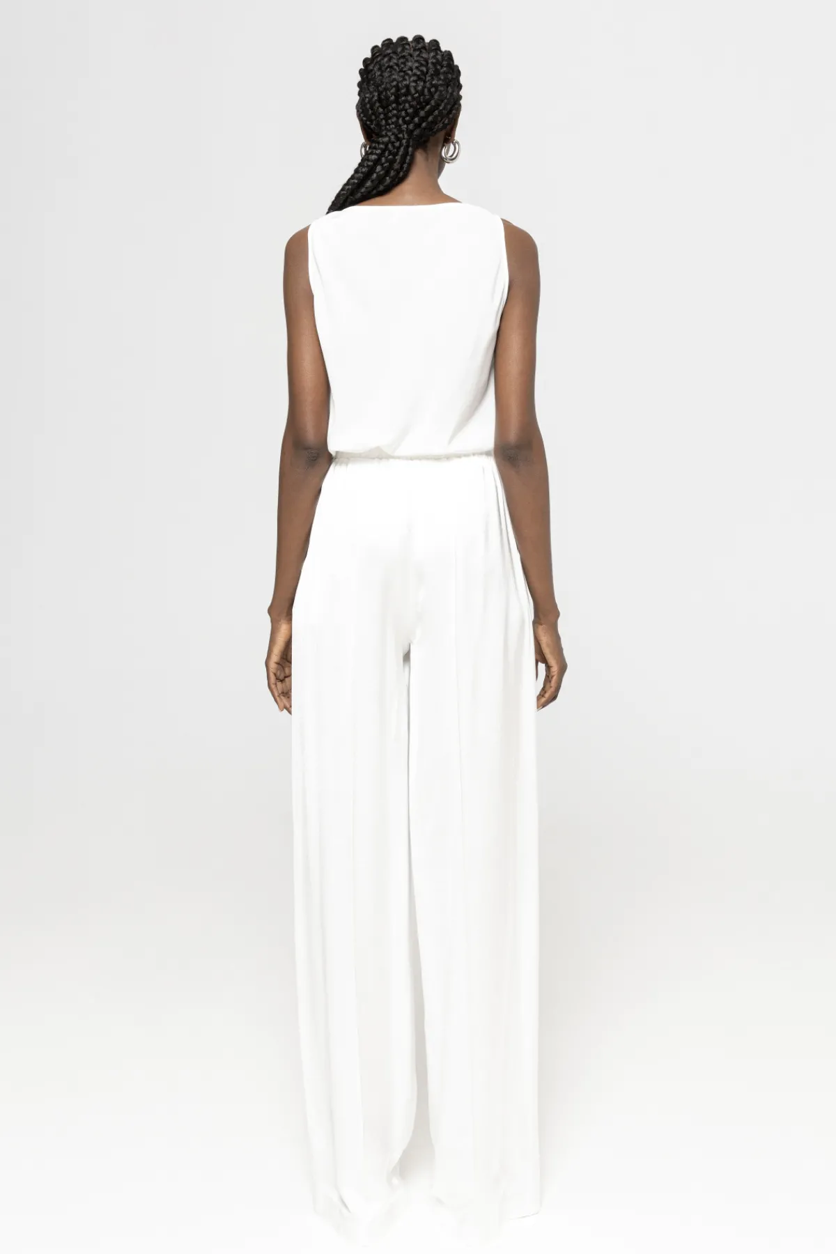 New High-waisted satin pants Pants