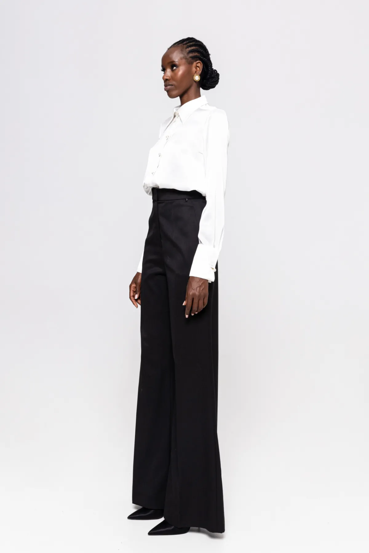 Cheap High-waisted straight pants Pants