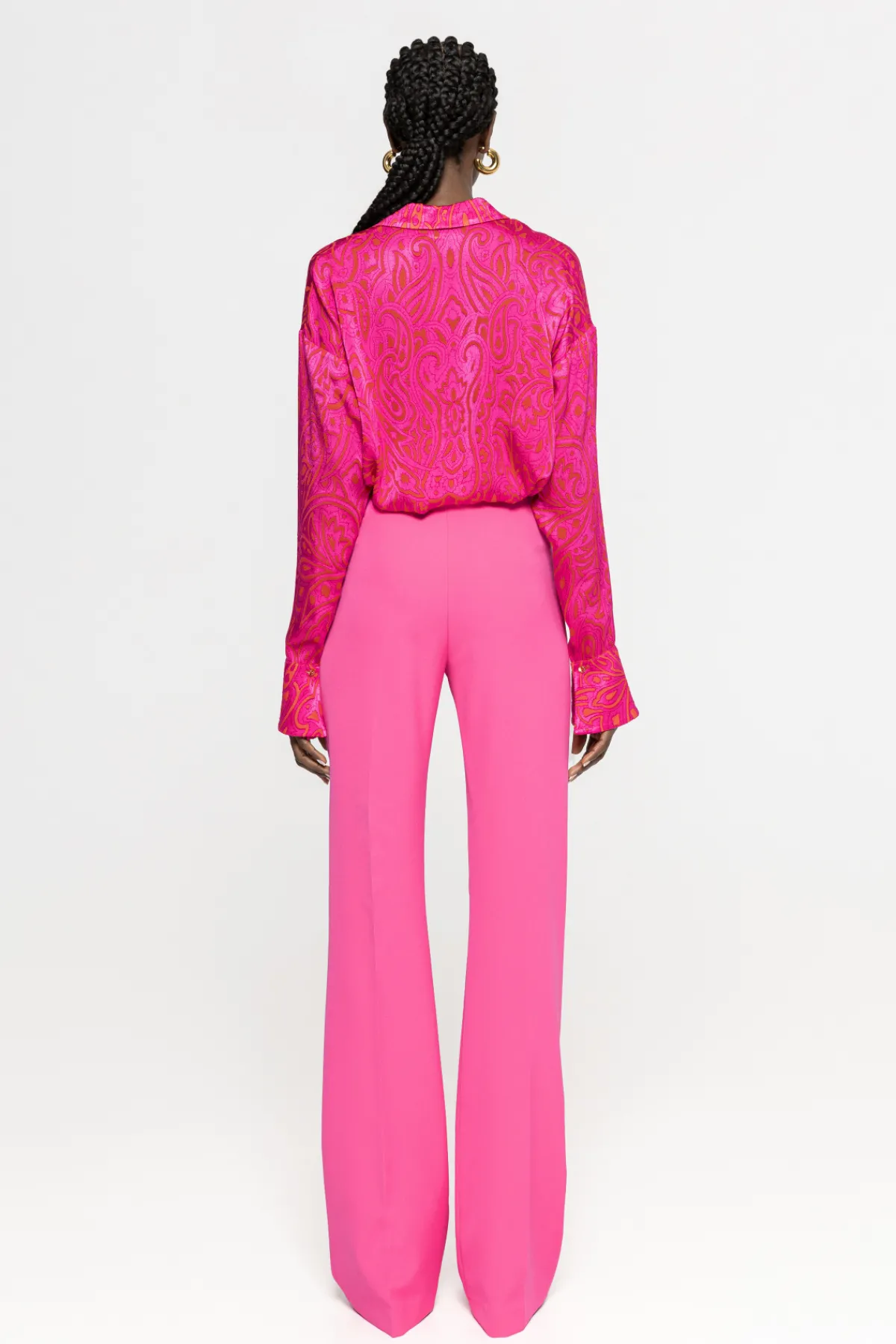 Sale High-waisted straight pants Pants