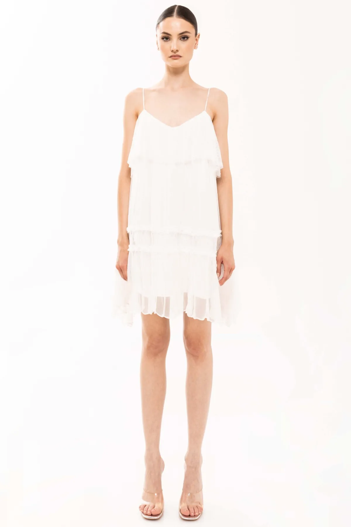 Online Lace detail silk dress Dresses
