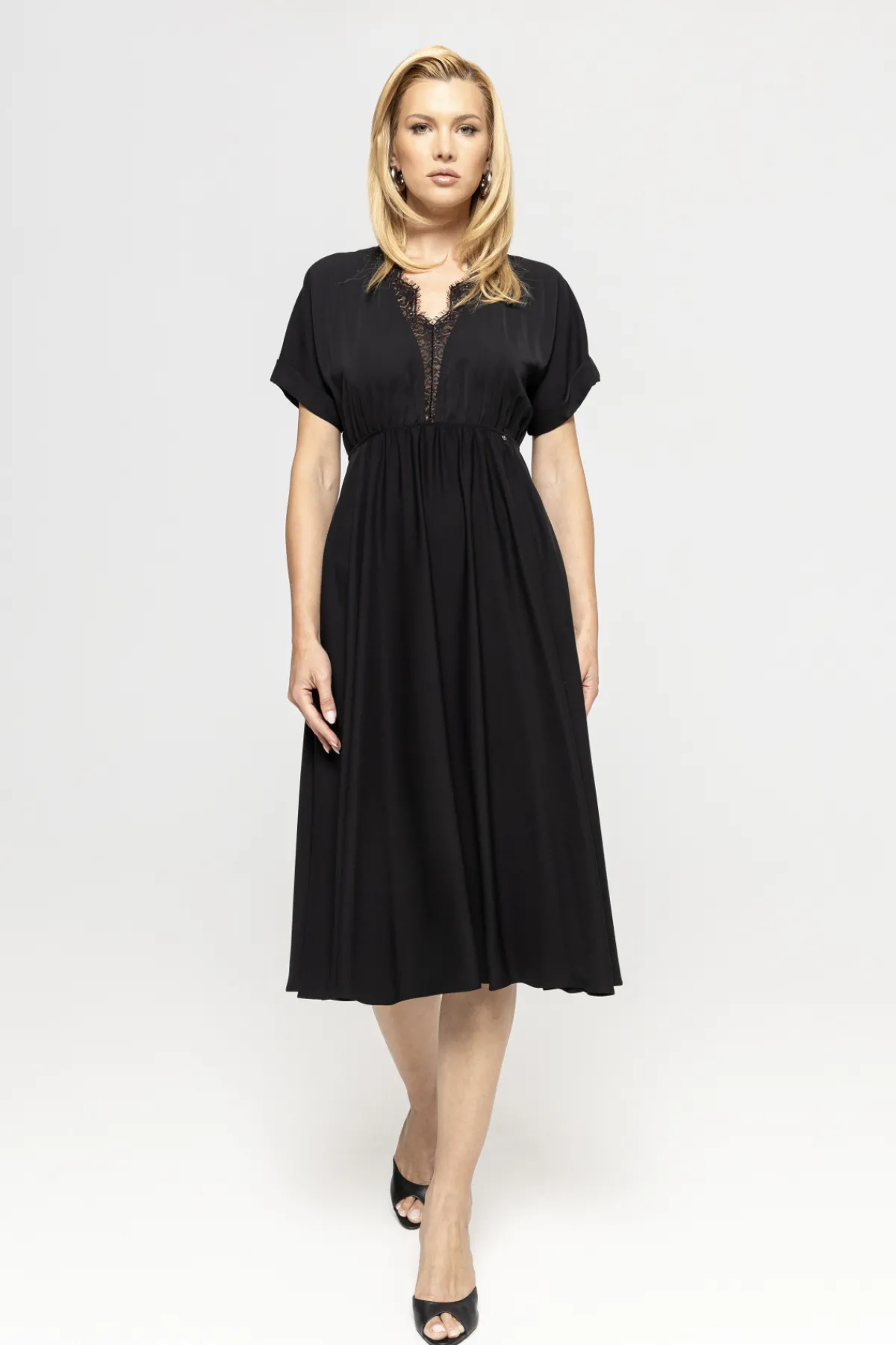 Best Sale Lace detail viscose dress Dresses