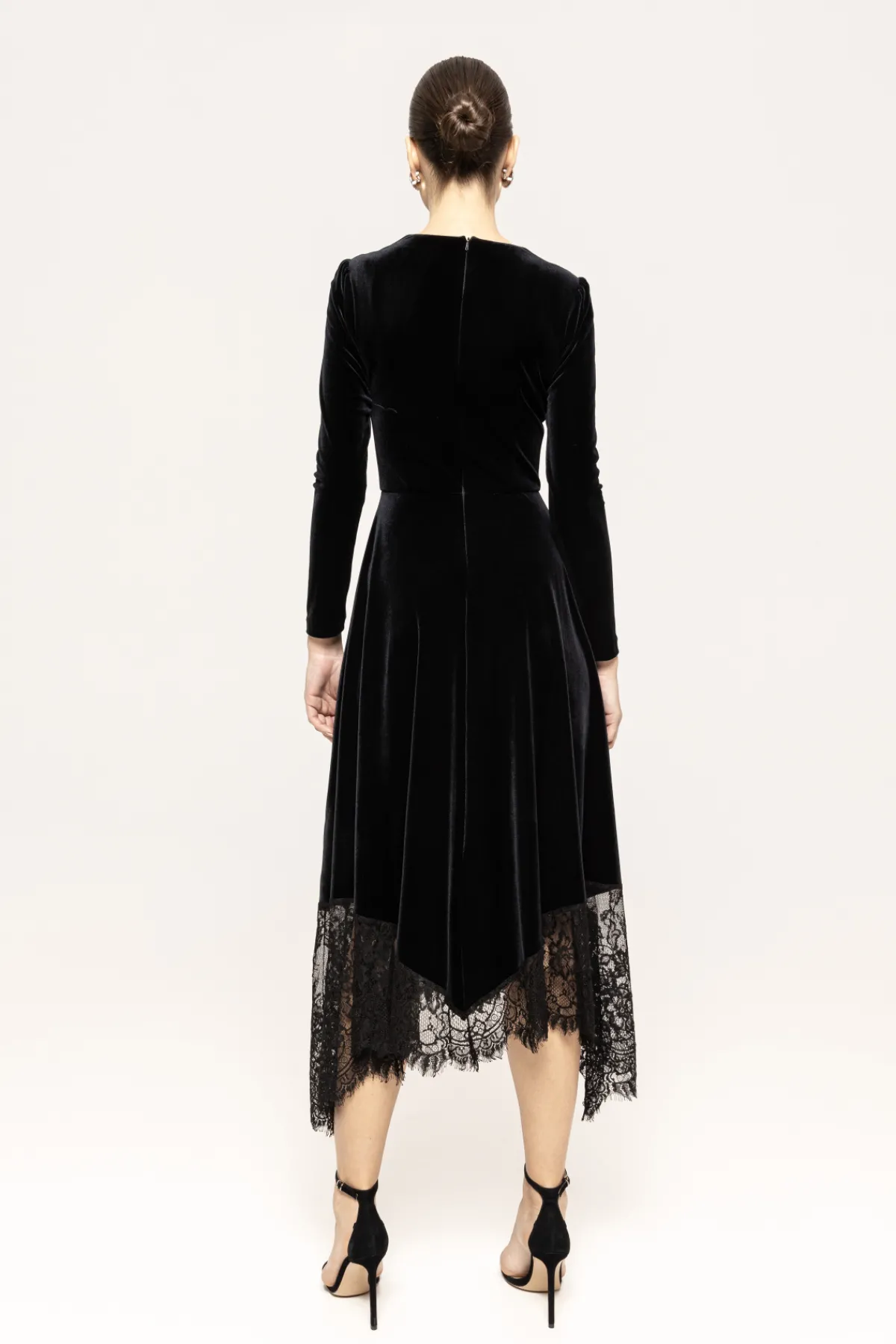 Best Sale Lace insert velvet dress Dresses
