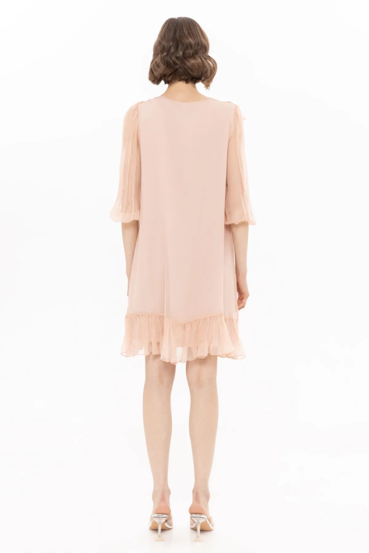 Best Sale Lace trim silk dress Dresses