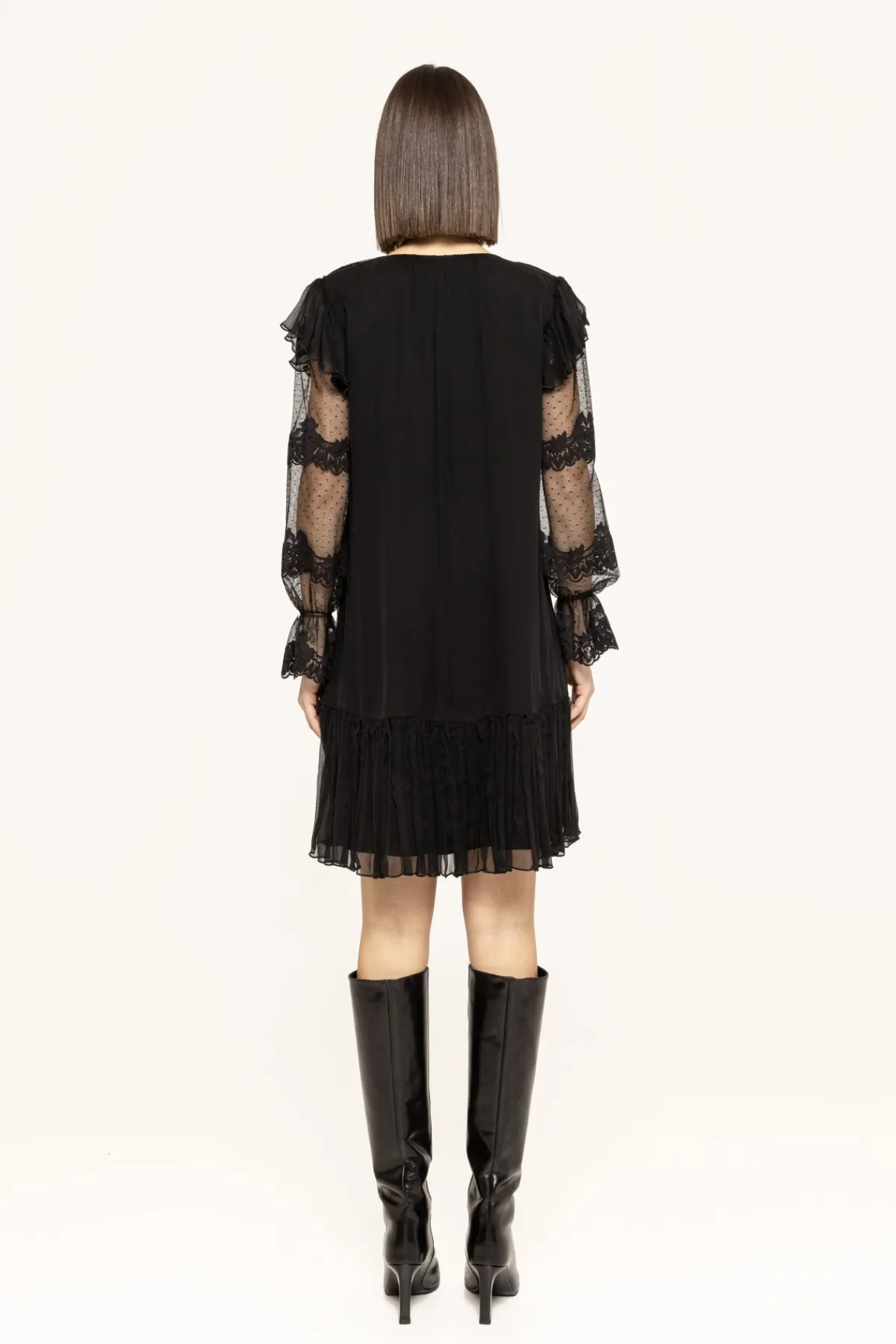 New Lace-paneled silk dress Dresses