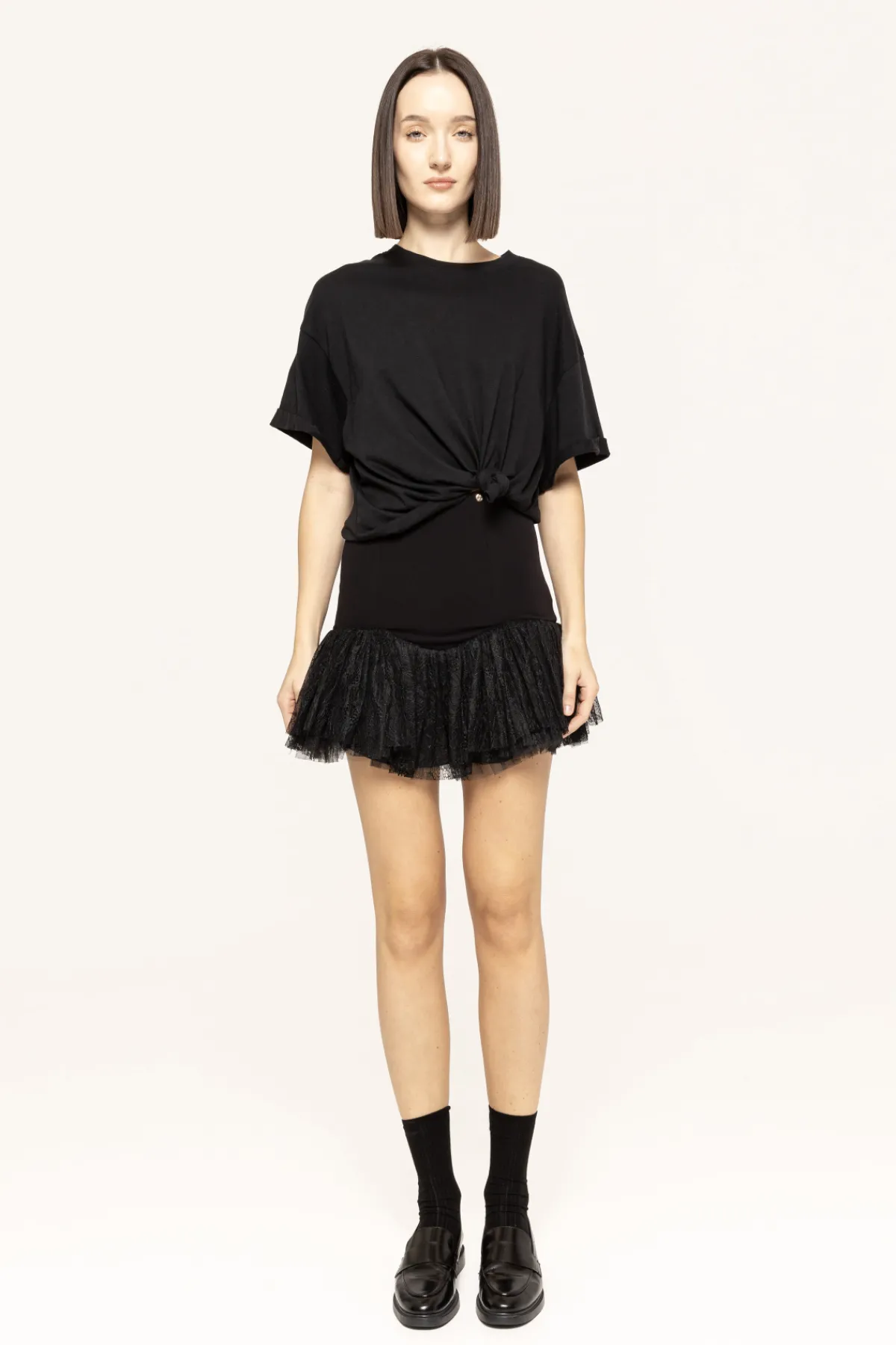 Best Sale Lace-trim mini skirt Skirts