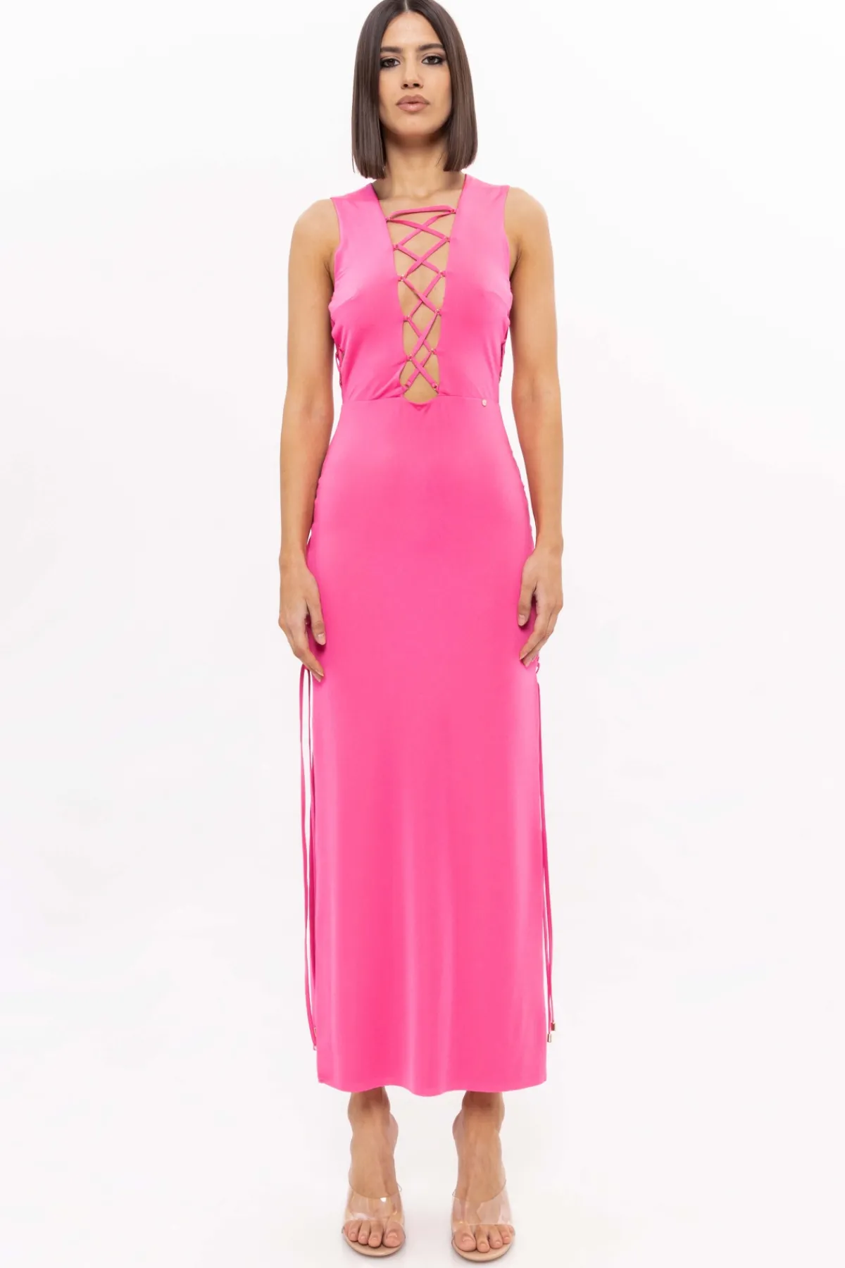 New Lace-up midi dress Dresses