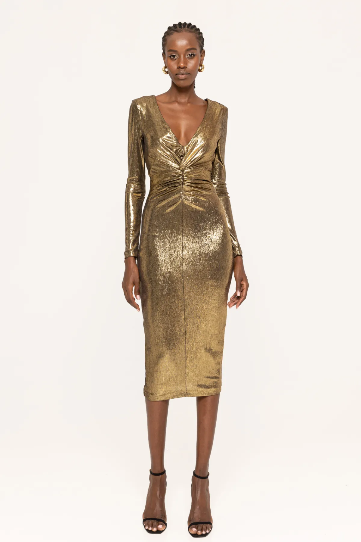Cheap Lamé midi dress Dresses