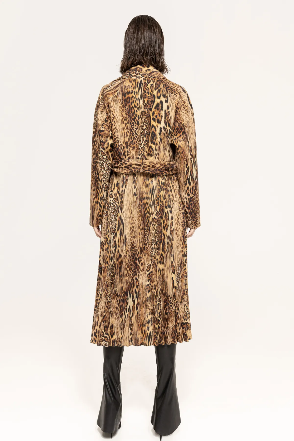 Cheap Leopard- trench coat Coats