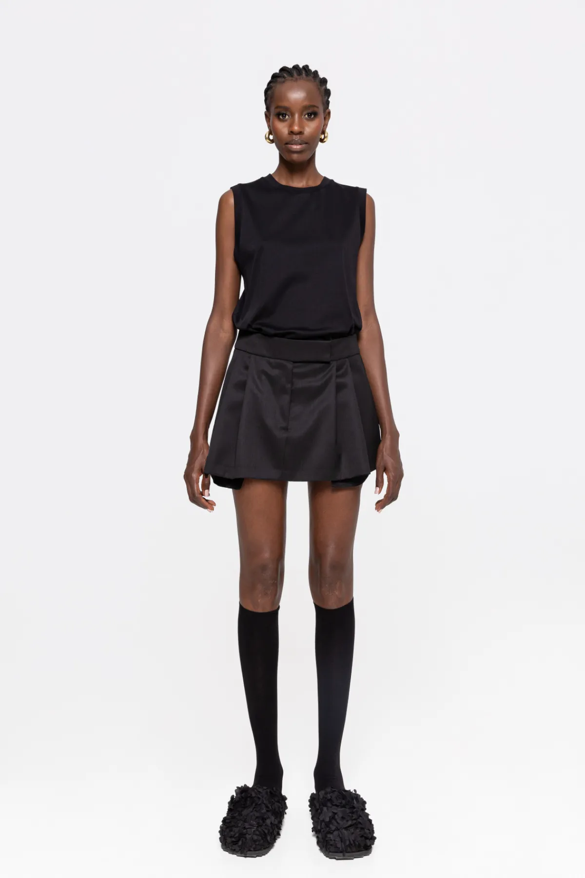 Cheap Low-rise wool mini skirt Skirts
