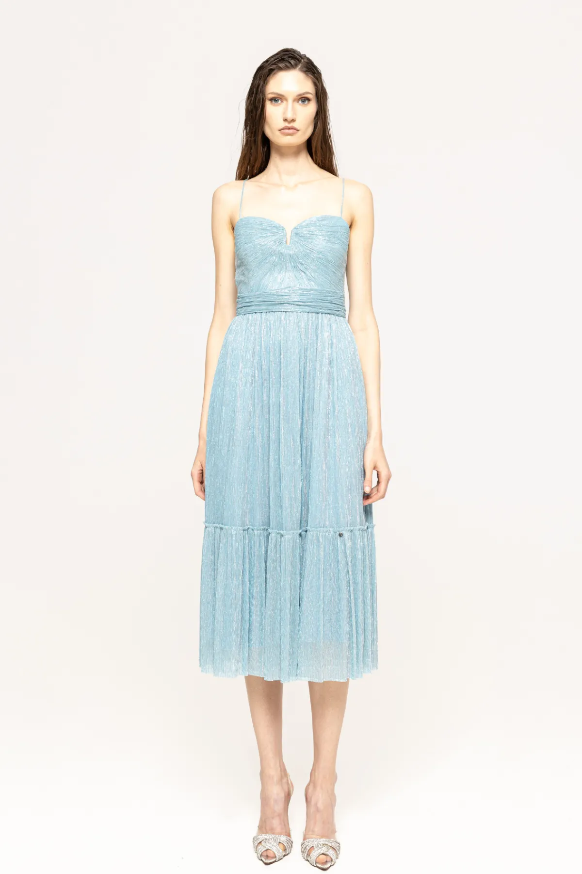 Cheap Lurex threads midi dress Dresses