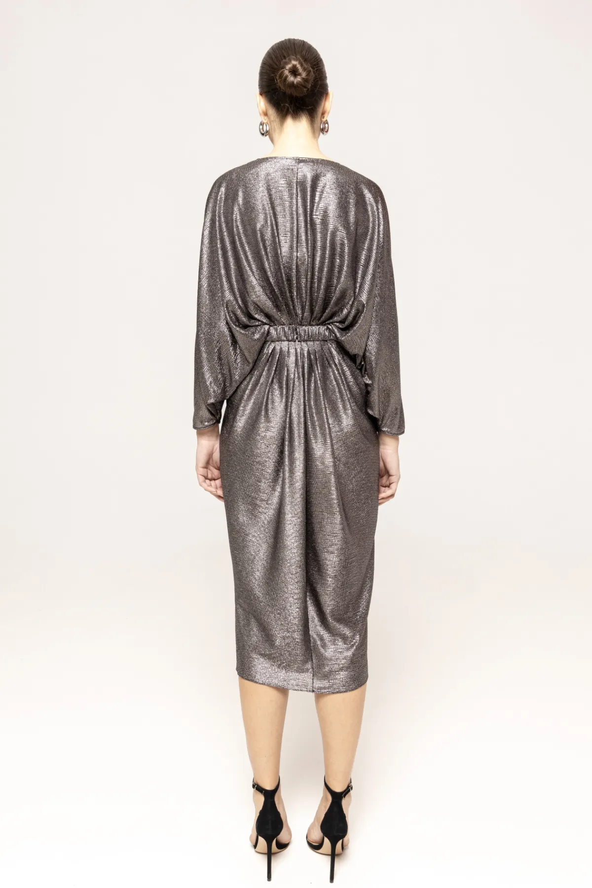 Best Sale Metallic effect midi dress Dresses