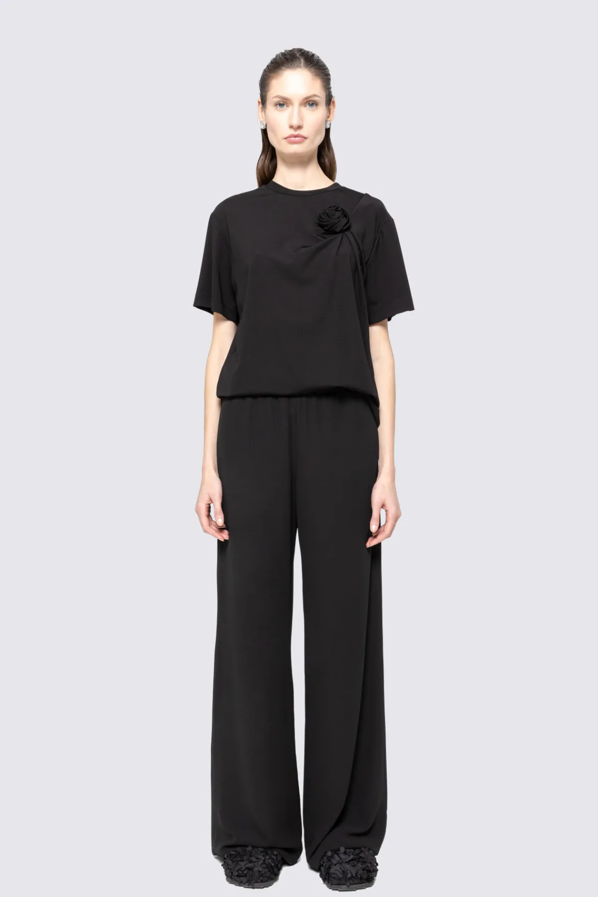 Cheap Mid-rise chiffon pants Pants