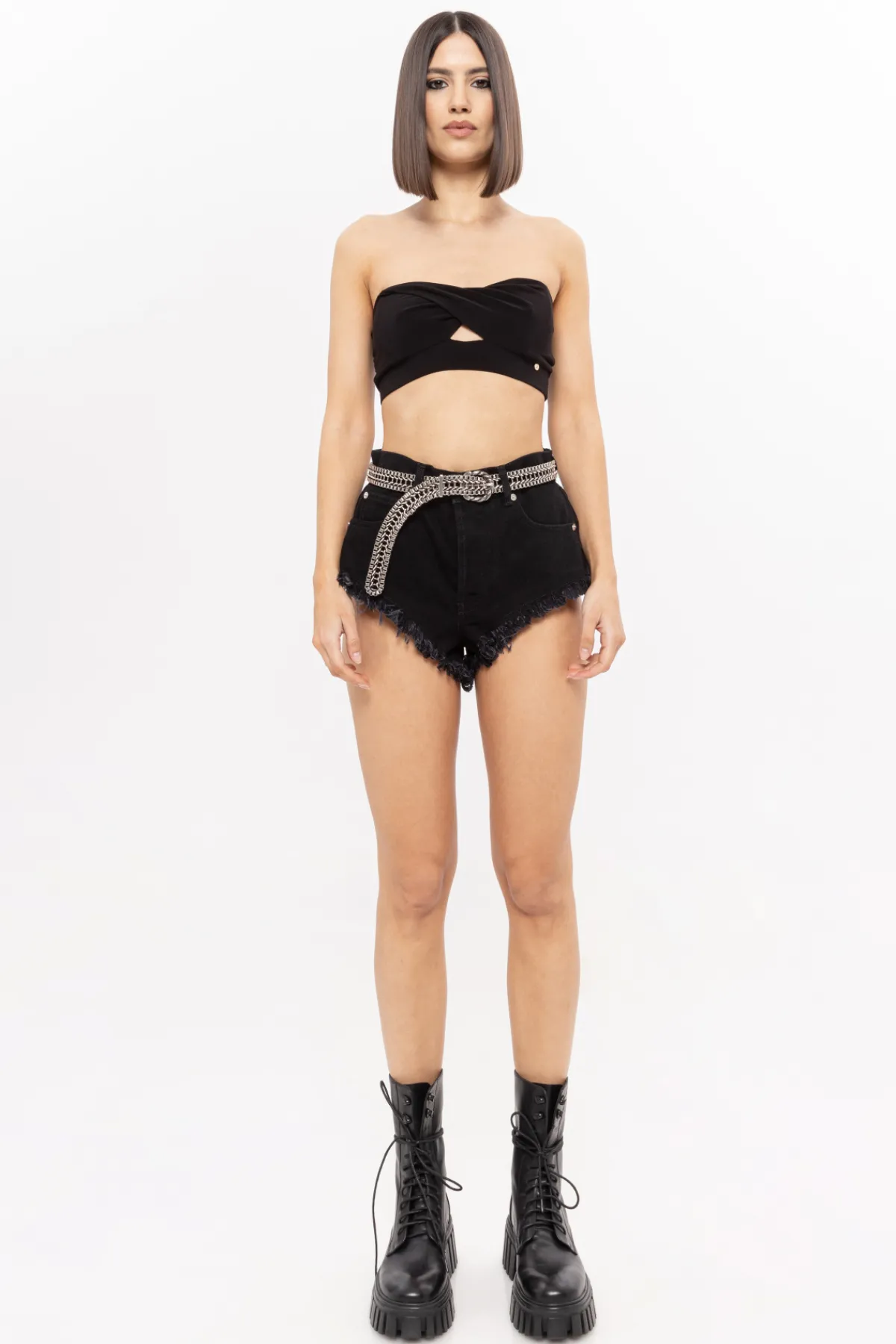 Hot Mid-rise denim mini shorts Denim | Pants